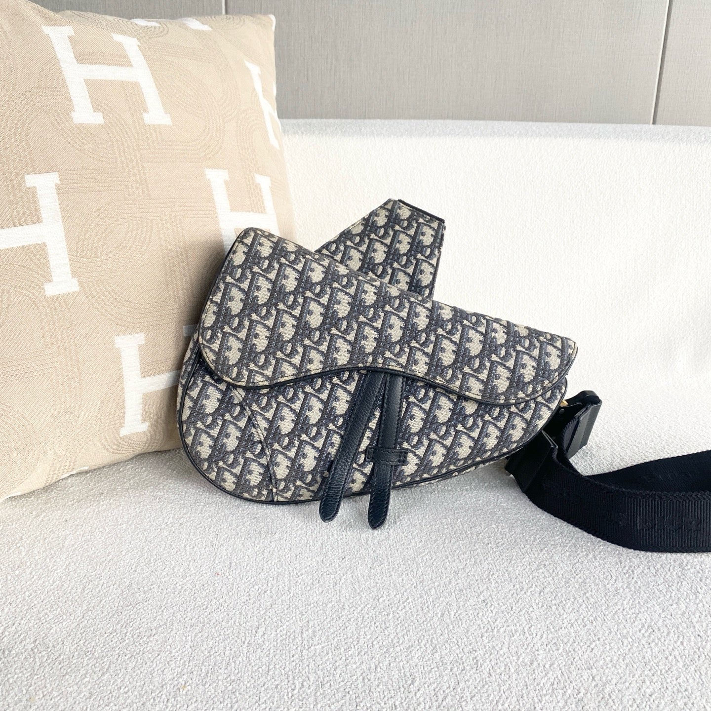Dior - Saddle Bag - Cloth - Blue - (Other)