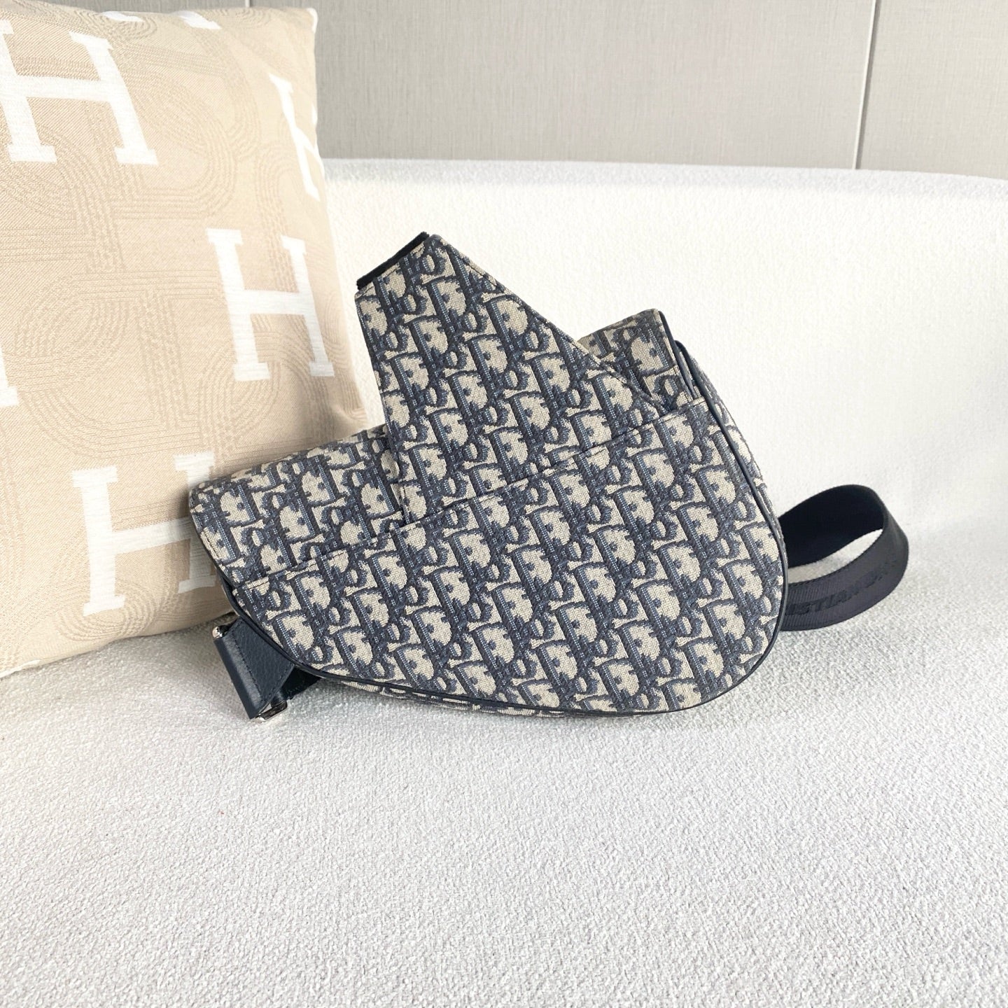 Dior - Saddle Bag - Cloth - Blue - (Other)