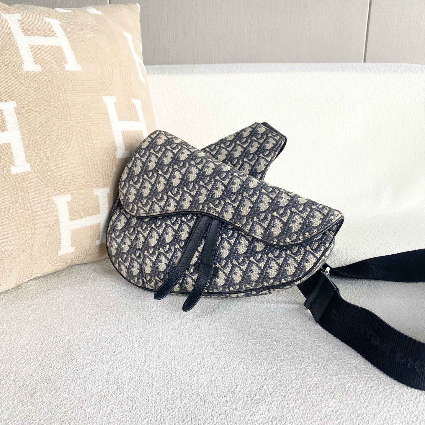 Dior - Saddle Bag - Cloth - Blue - (Other)