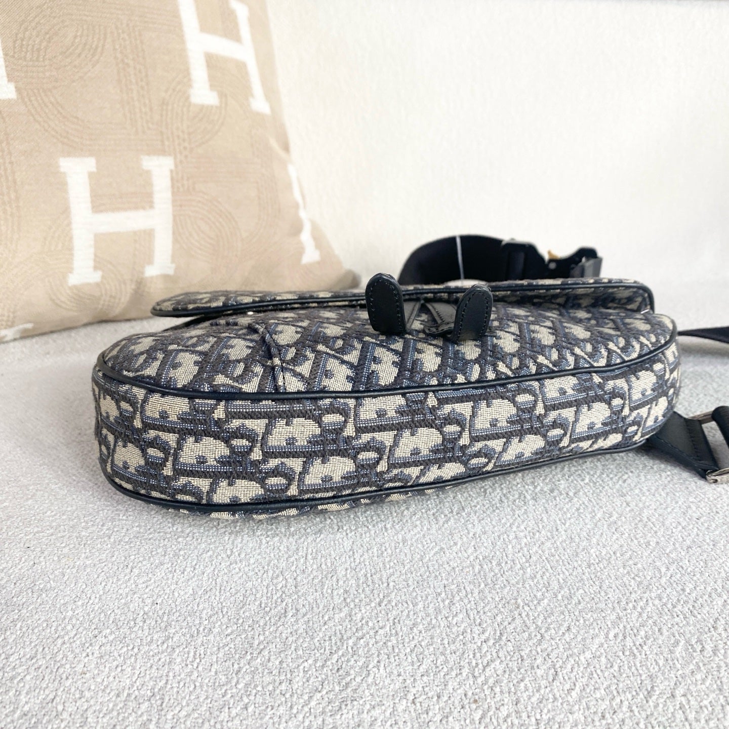 Dior - Saddle Bag - Cloth - Blue - (Other)
