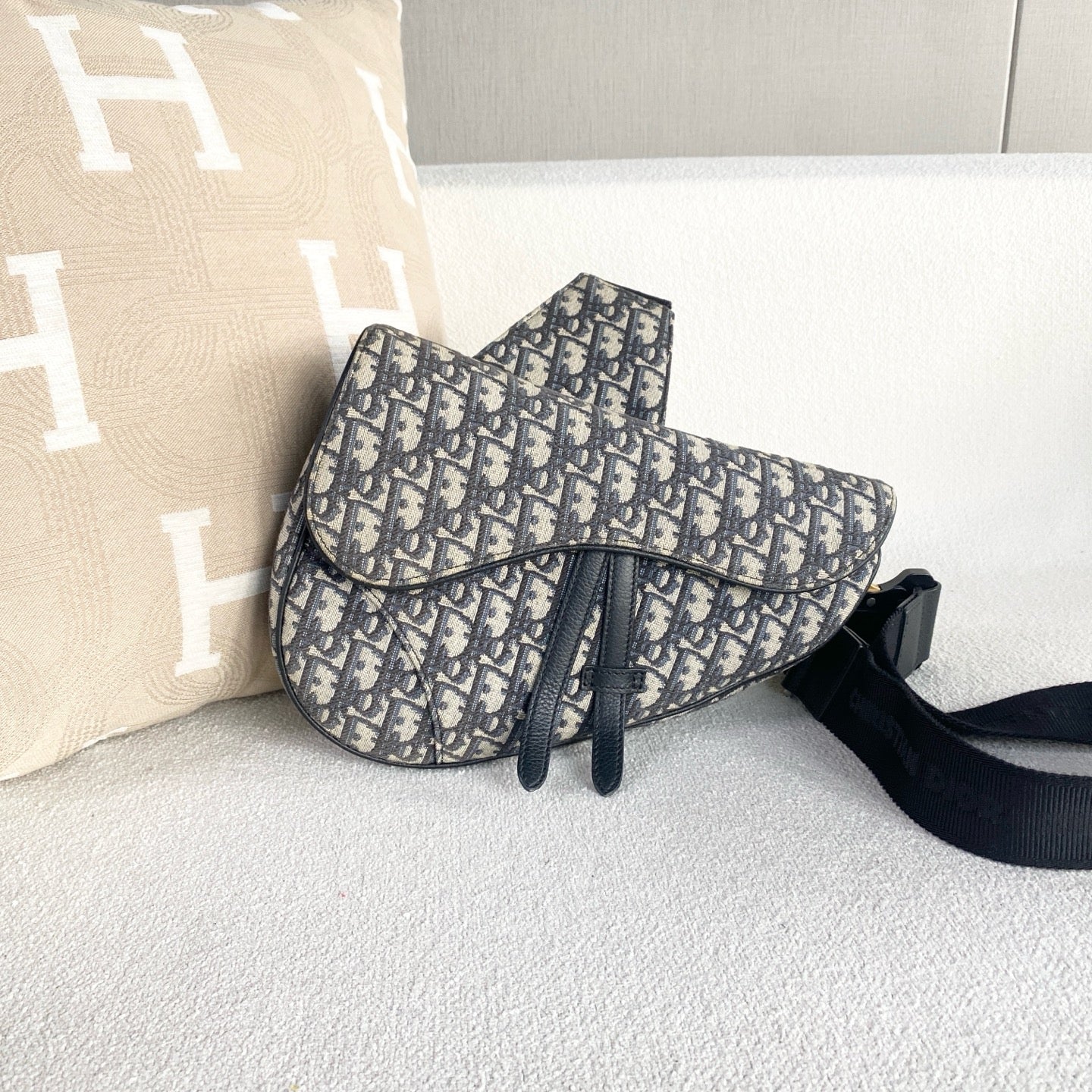 Dior - Saddle Bag - Cloth - Blue - (Other)