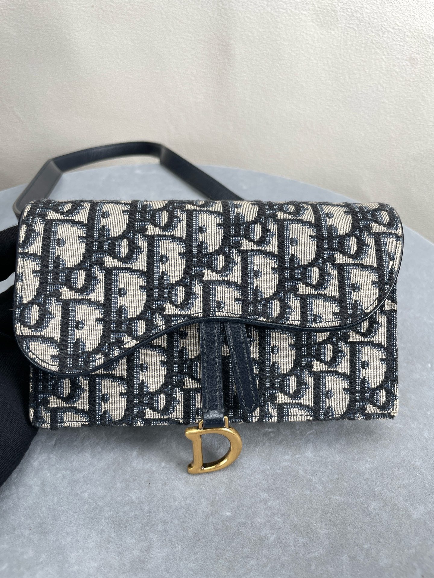 Dior - Saddle Bag - Cloth - Brown - (mini)