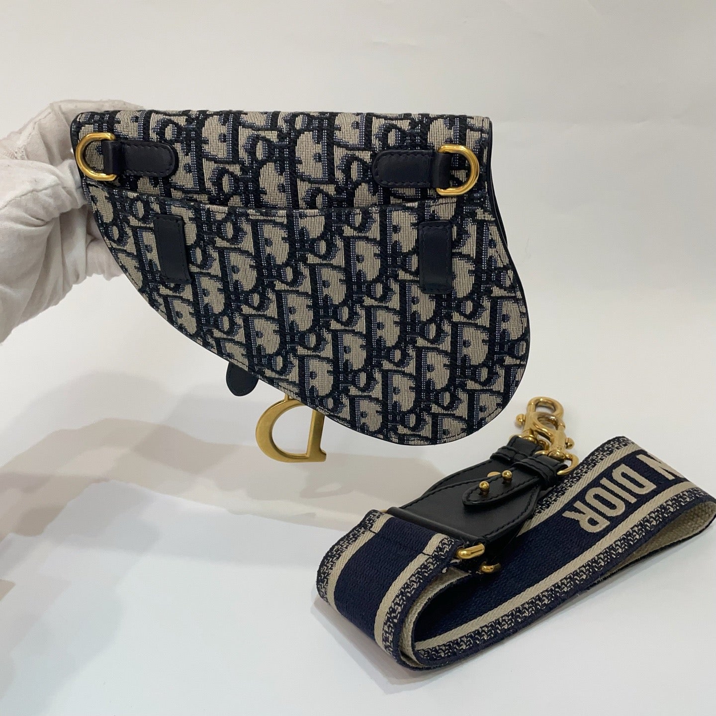 Dior - Saddle Bag - Cloth - Brown - (mini)
