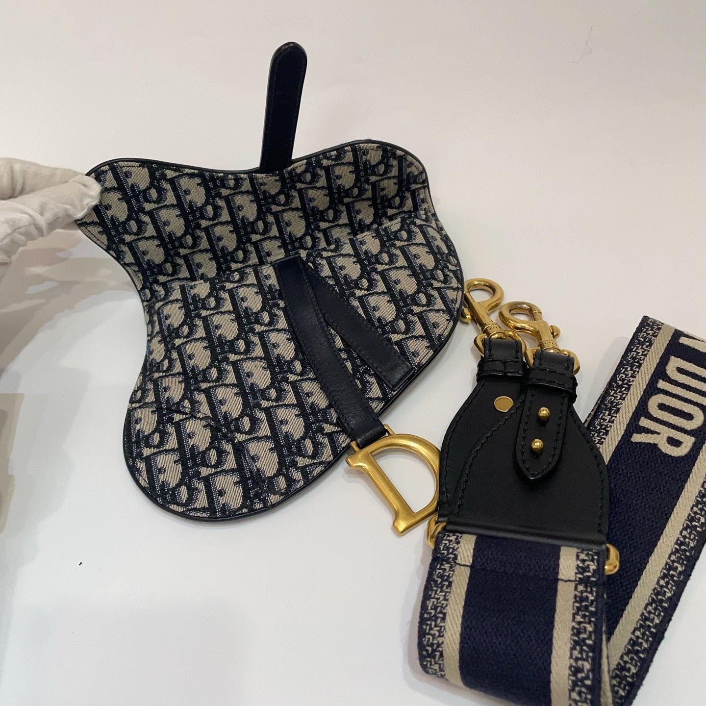Dior - Saddle Bag - Cloth - Brown - (mini)