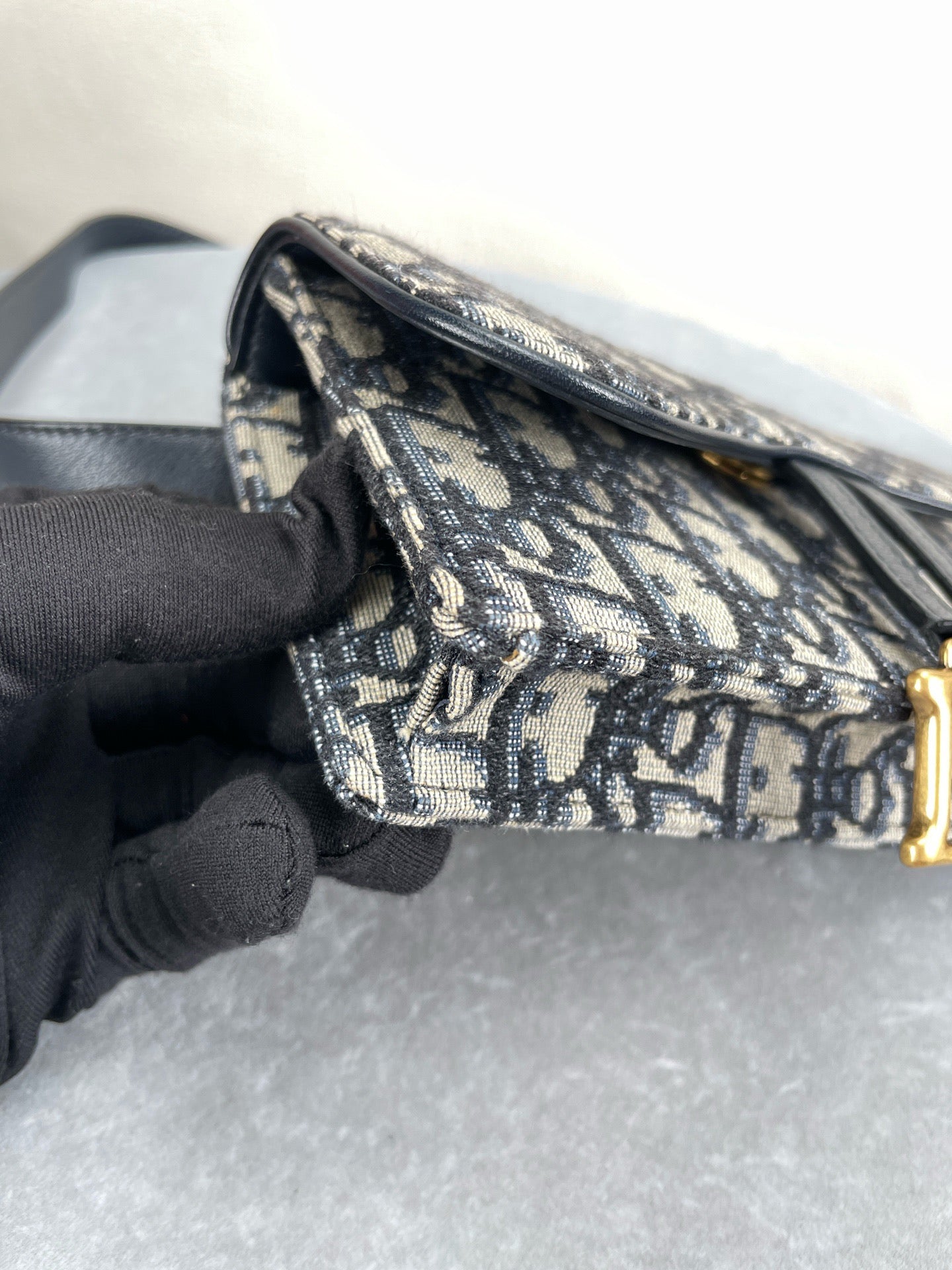 Dior - Saddle Bag - Cloth - Brown - (mini)