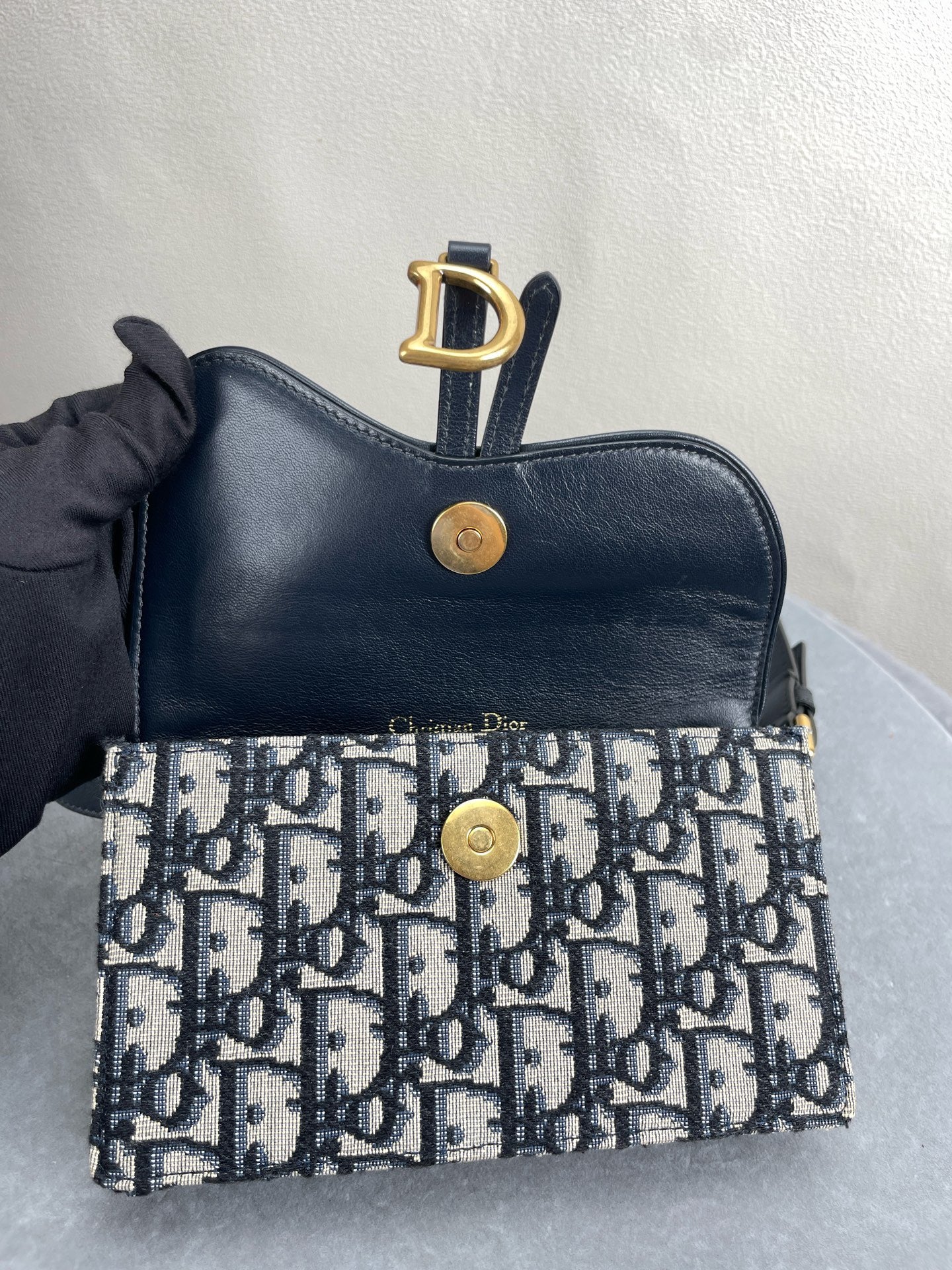 Dior - Saddle Bag - Cloth - Brown - (mini)