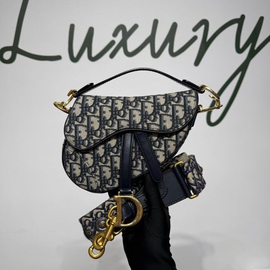 Dior - Saddle Bag - Cloth - Brown - (small)