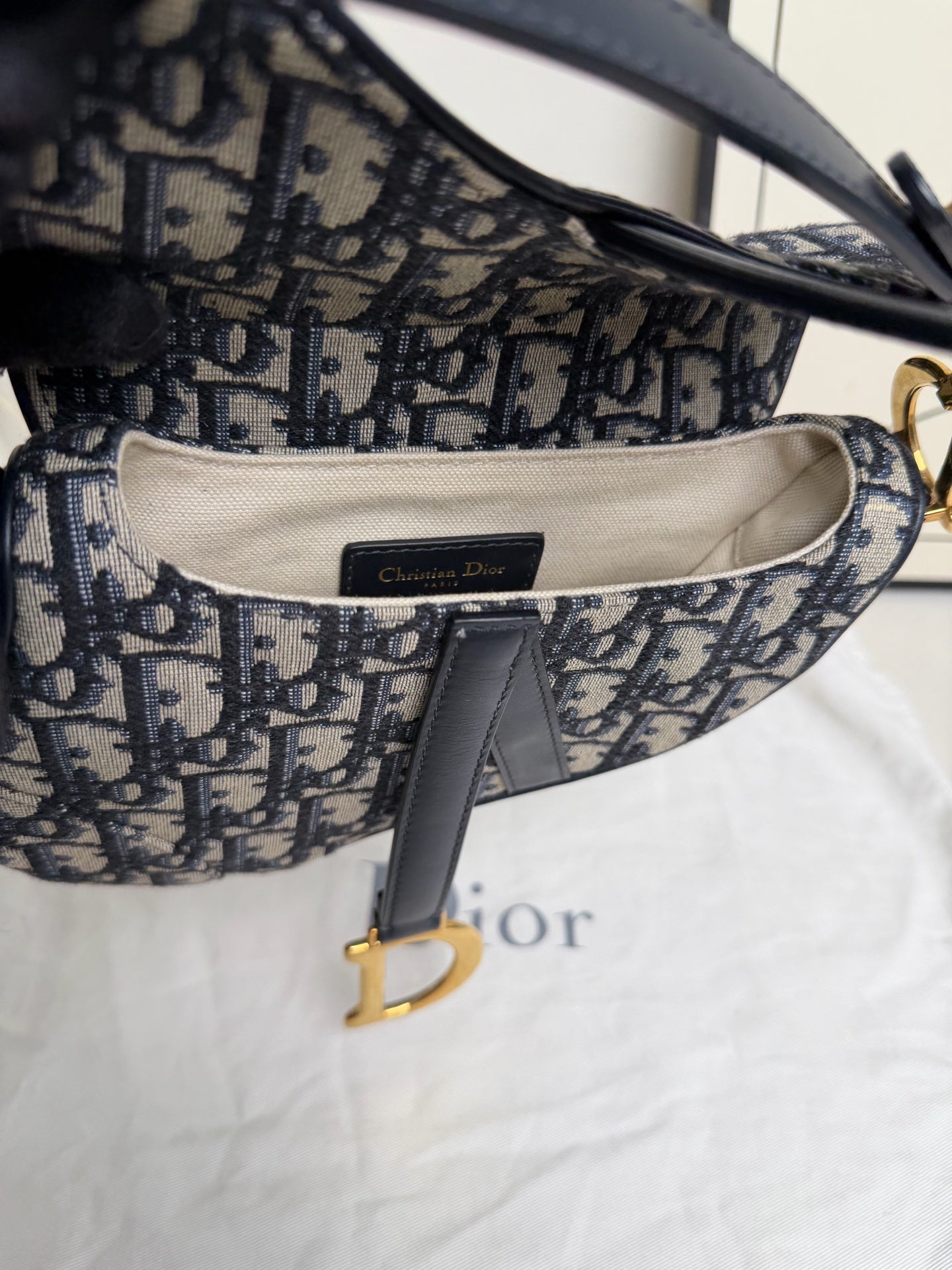 Dior - Saddle Bag - Cloth - Brown - (Small)