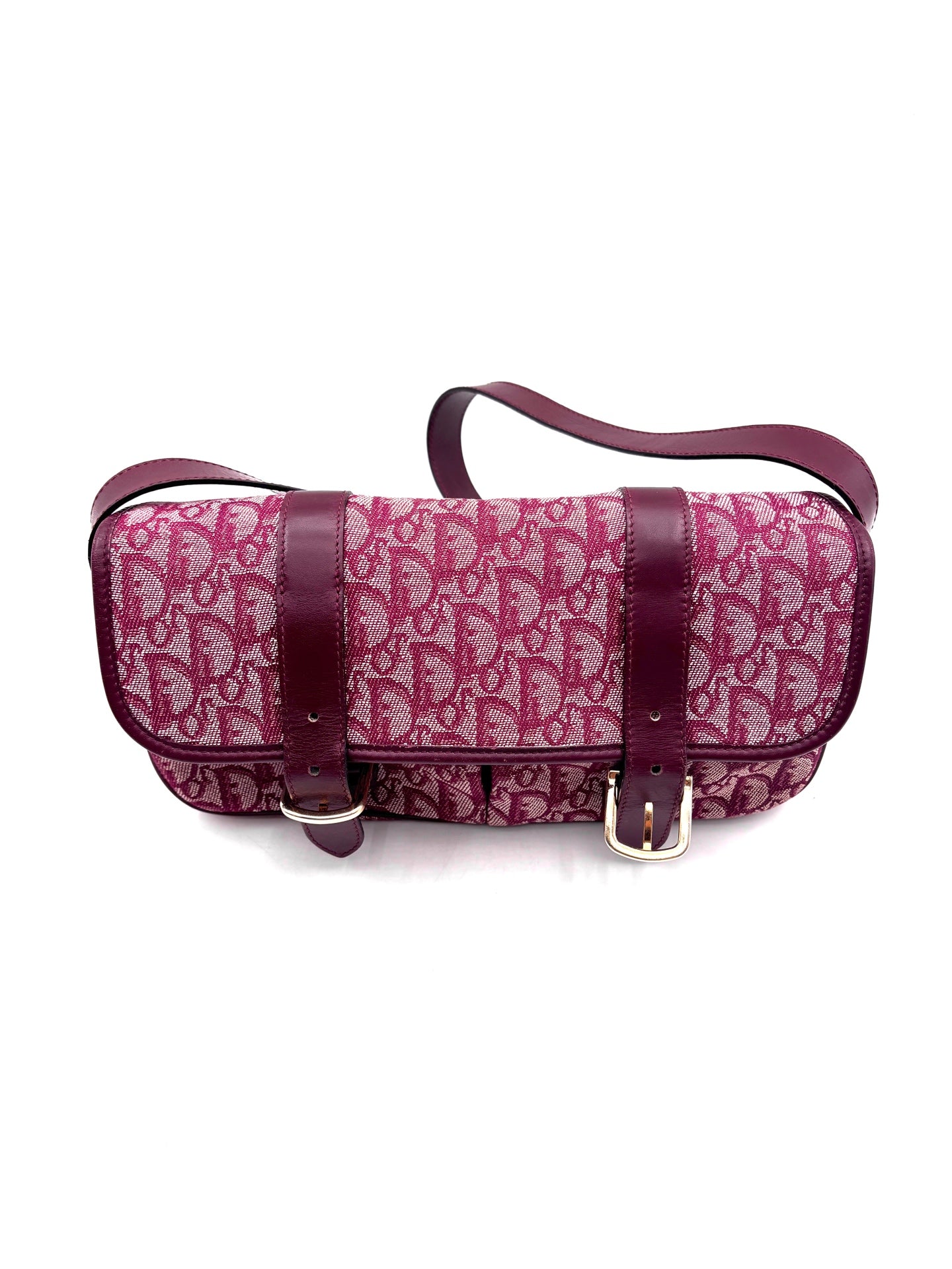 Dior - Saddle Bag - Cloth - Burgundy - (medium)