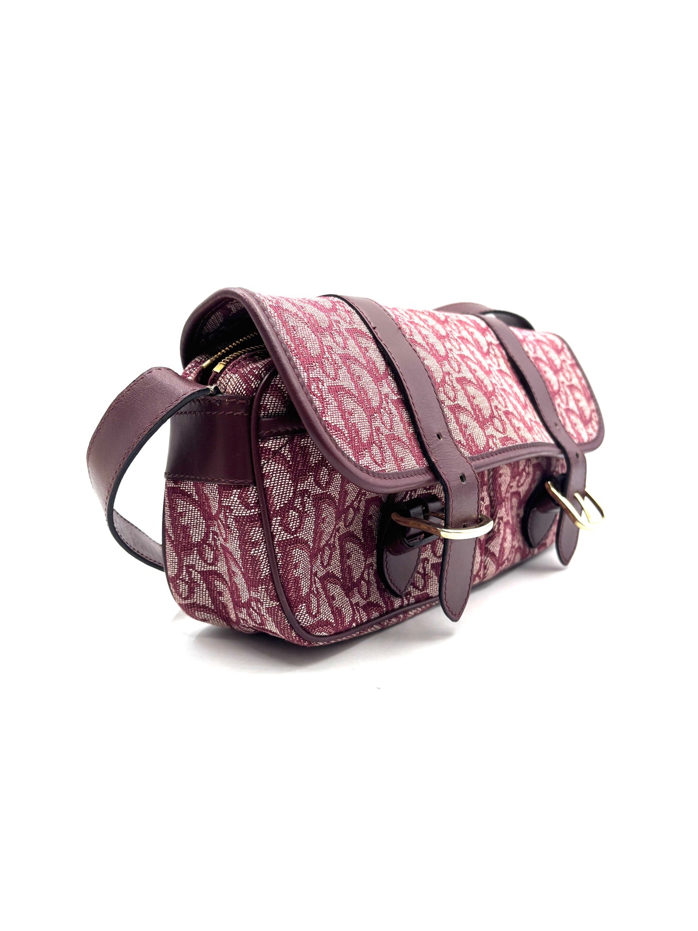 Dior - Saddle Bag - Cloth - Burgundy - (medium)