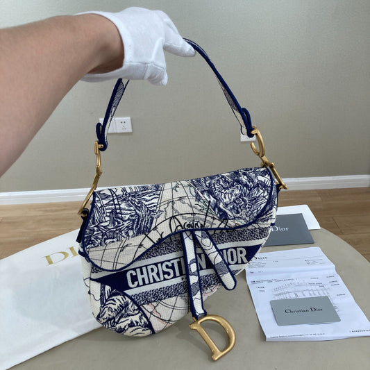 Dior - Saddle Bag - Cloth - Multicolour - (medium)