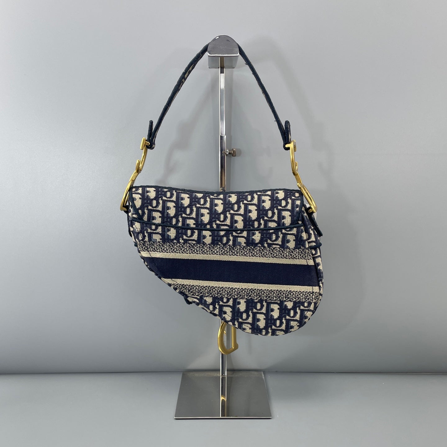 Dior - Saddle bag - Cloth - Navy - (medium)