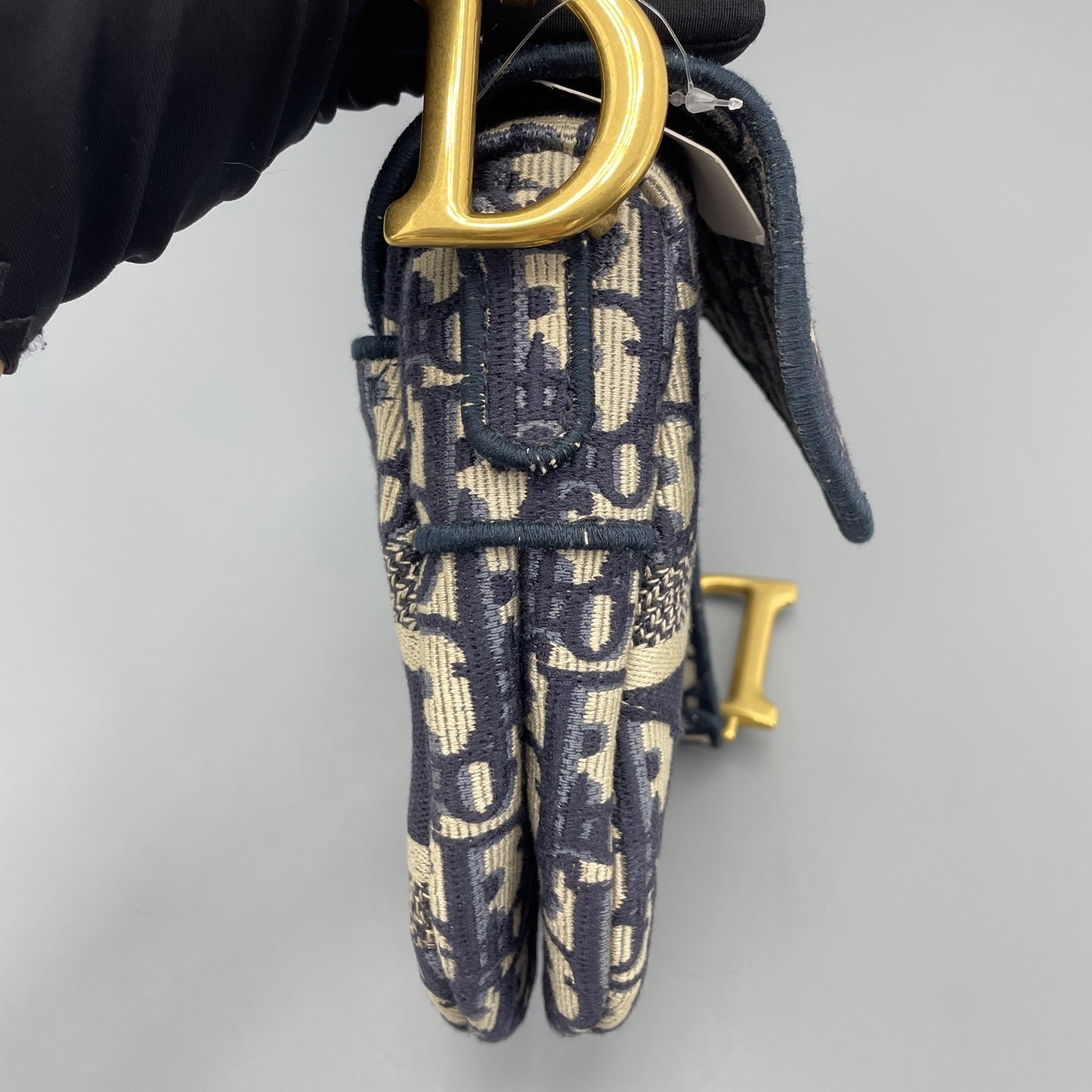 Dior - Saddle bag - Cloth - Navy - (medium)