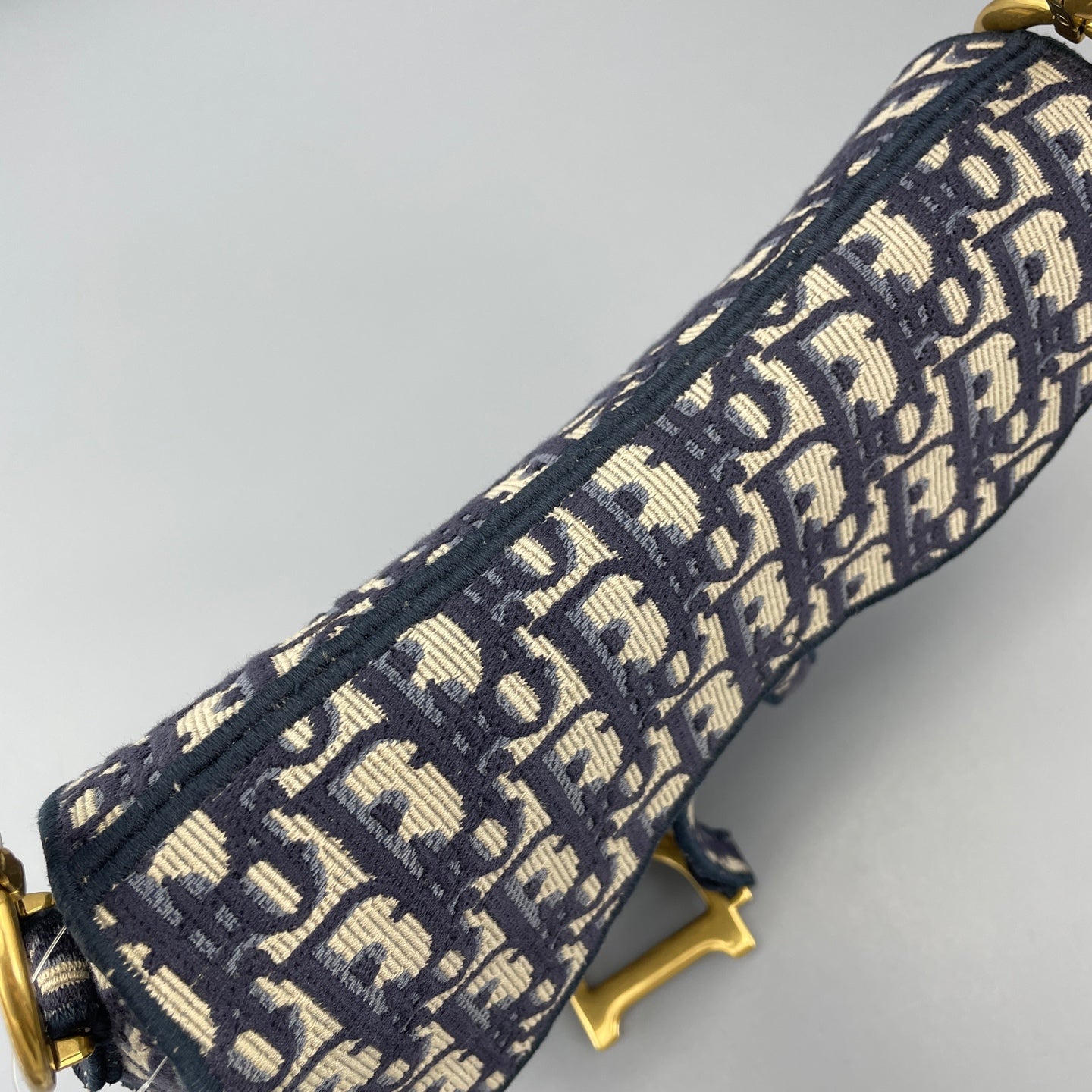 Dior - Saddle bag - Cloth - Navy - (medium)
