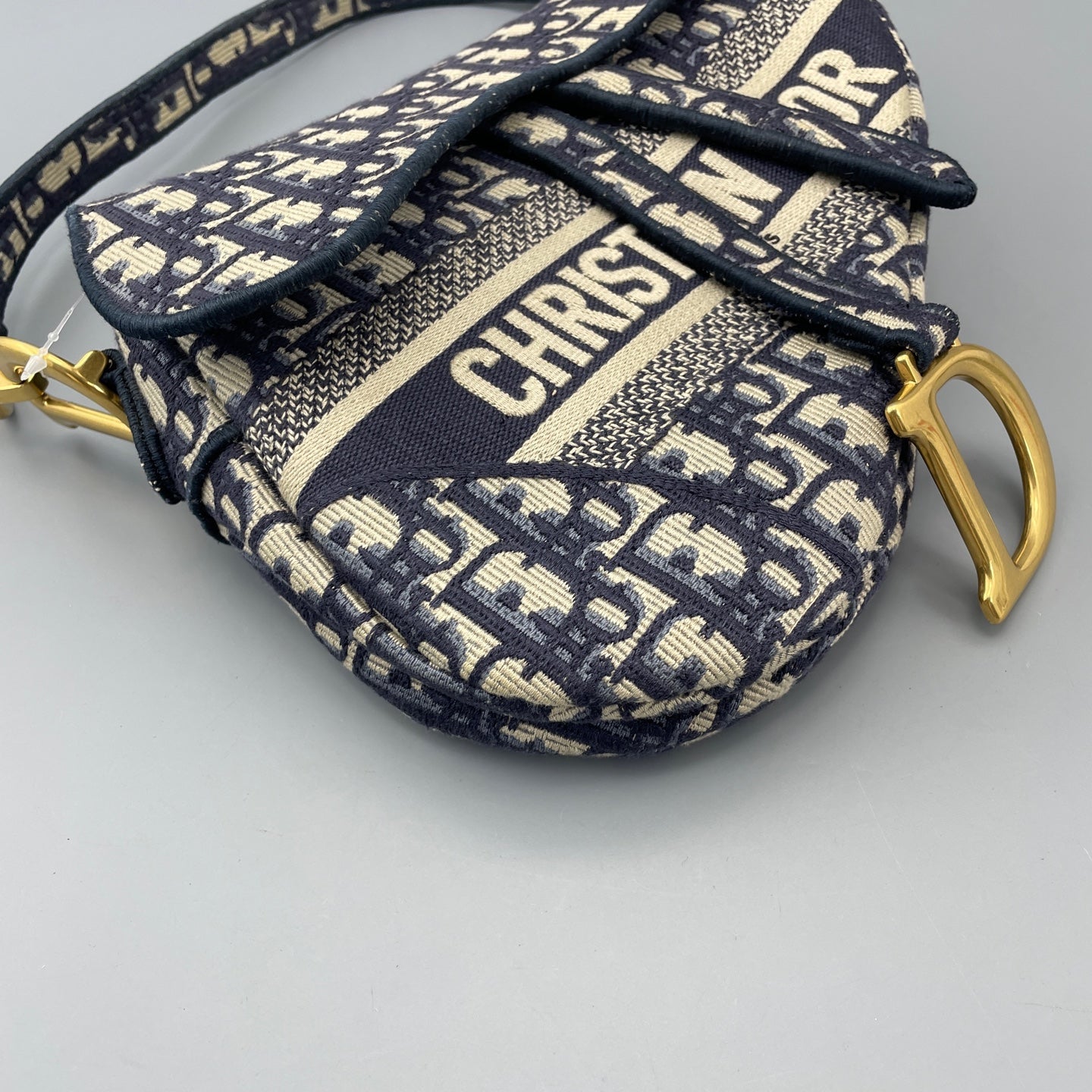 Dior - Saddle bag - Cloth - Navy - (medium)