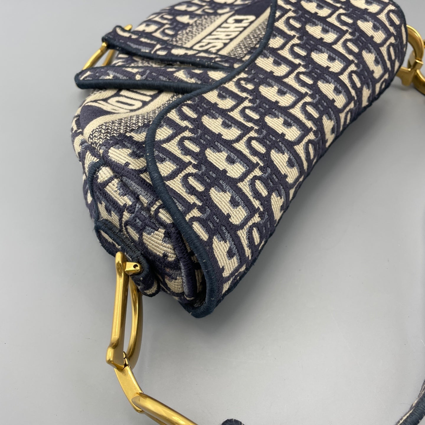 Dior - Saddle bag - Cloth - Navy - (medium)