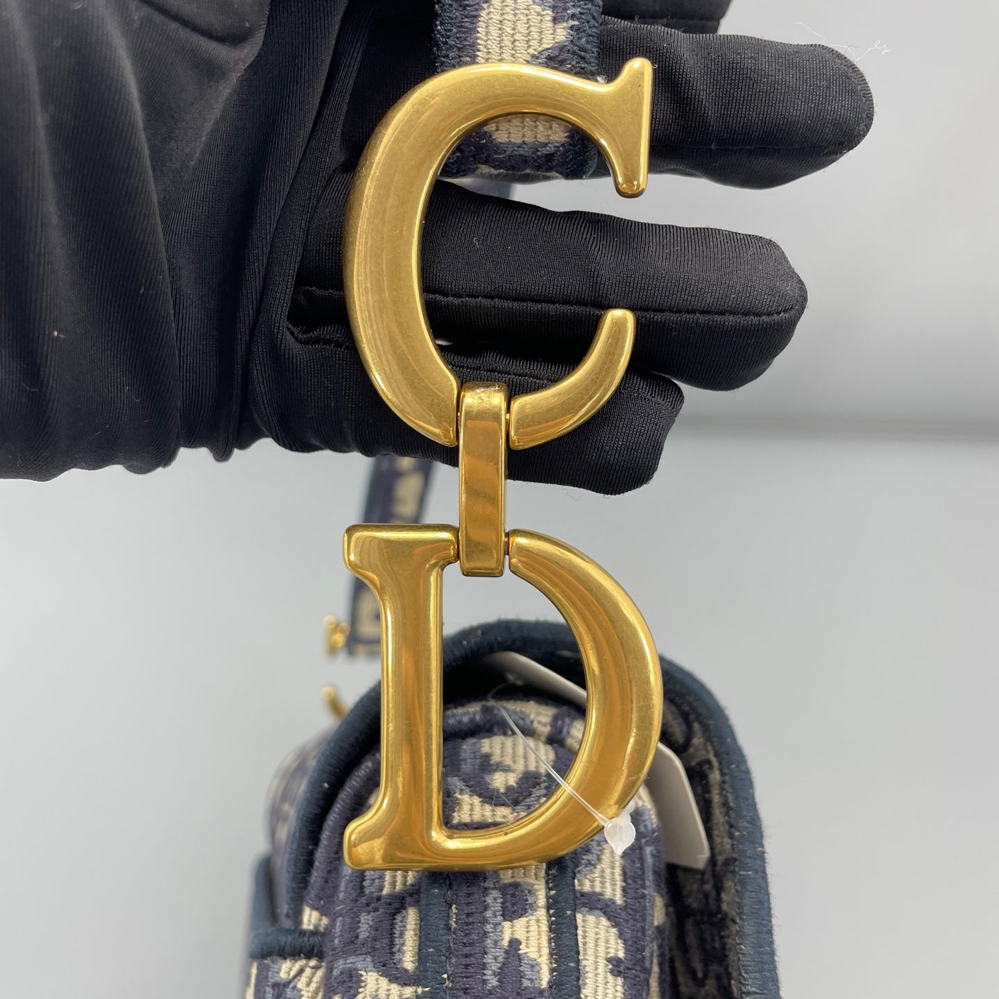 Dior - Saddle bag - Cloth - Navy - (medium)