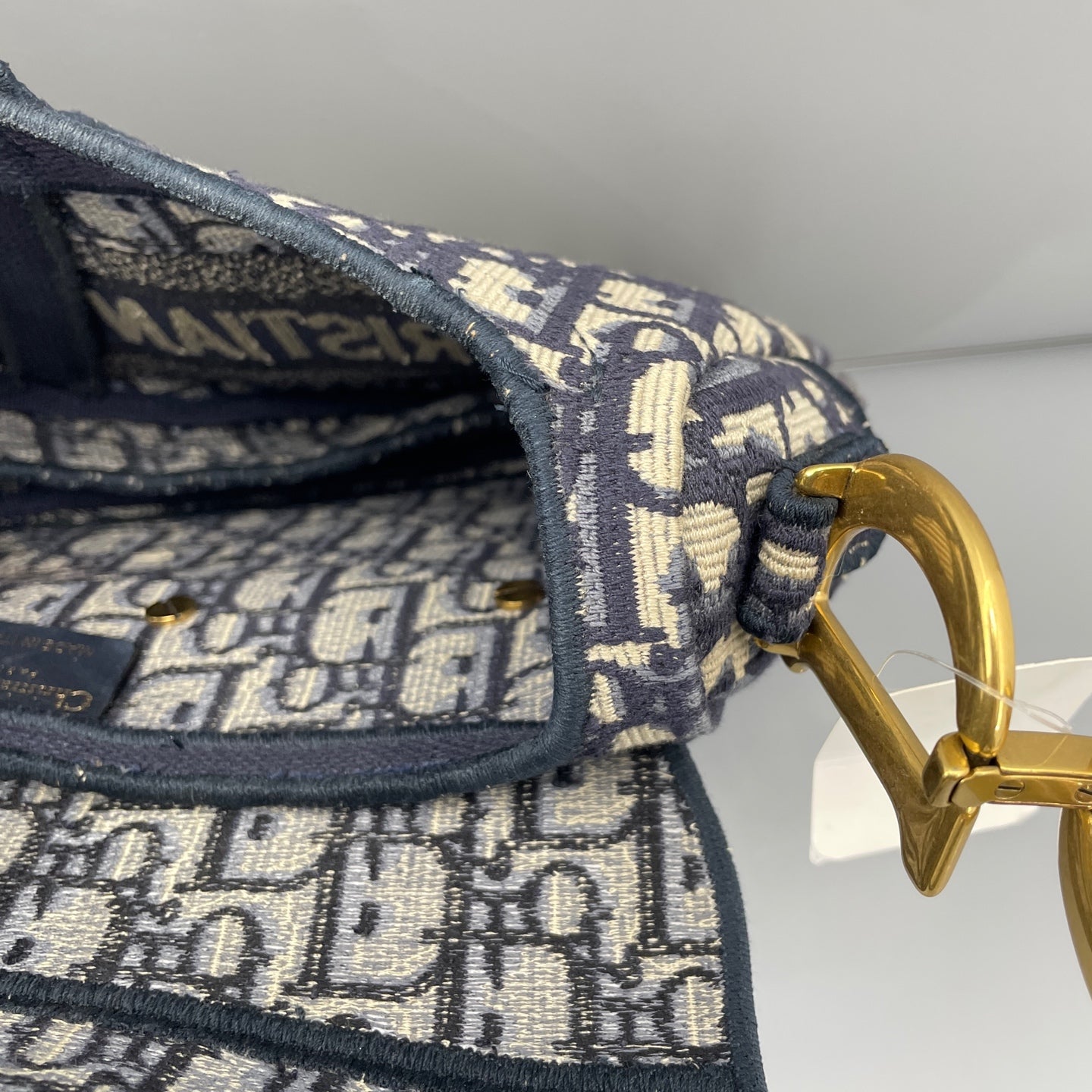 Dior - Saddle bag - Cloth - Navy - (medium)