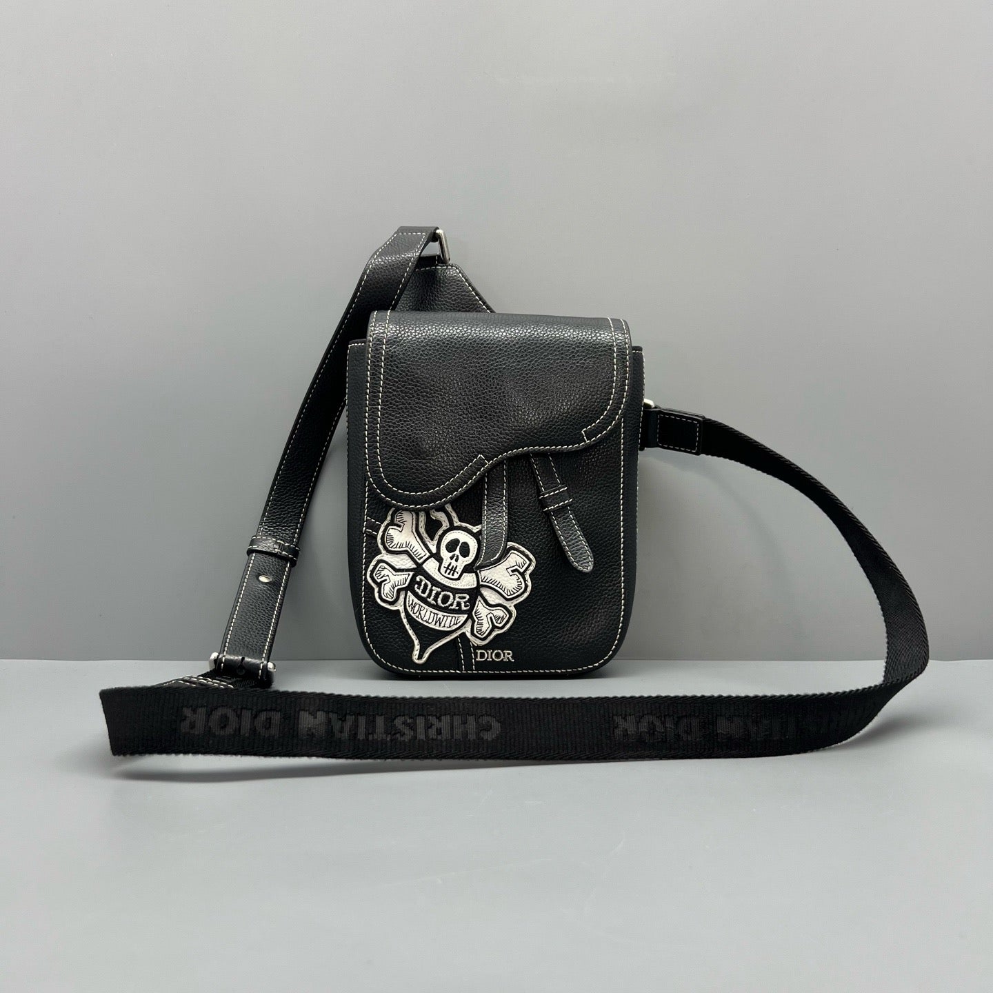 Dior - Saddle Bag Collaboration - Leather - Black - (mini)