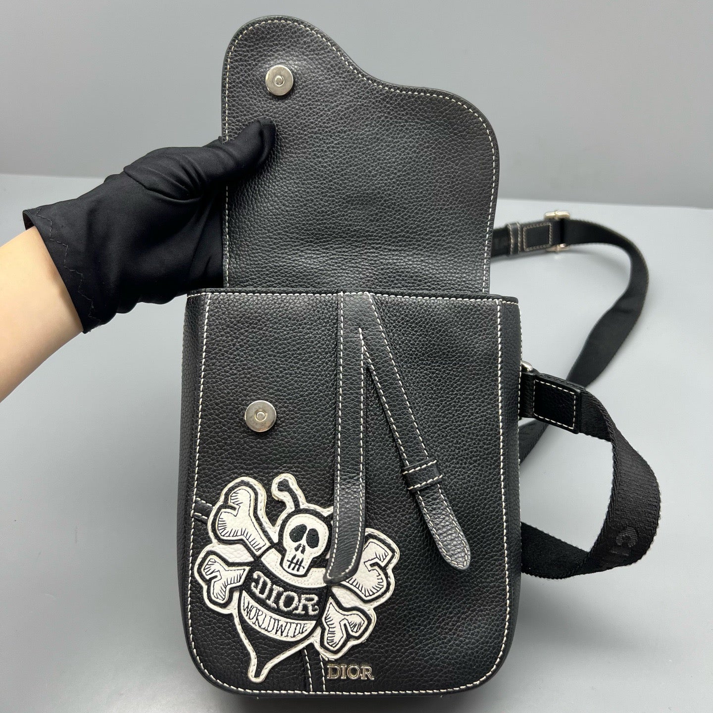 Dior - Saddle Bag Collaboration - Leather - Black - (mini)