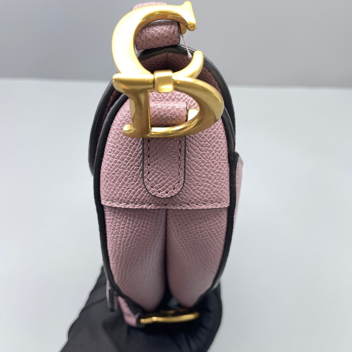Dior - Saddle bag - Grained calfskin leather - Taro purple with Antique Gold-Tone Hardware - (Small)