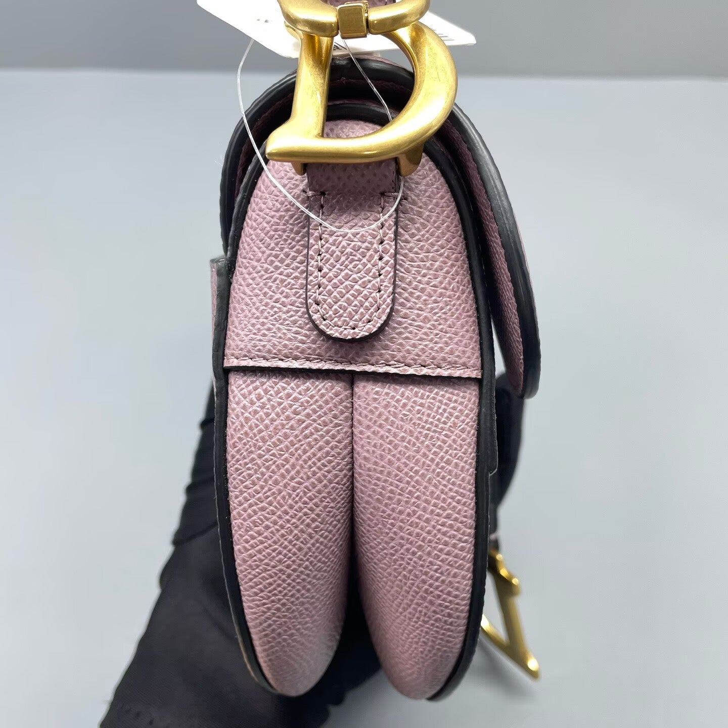 Dior - Saddle bag - Grained calfskin leather - Taro purple with Antique Gold-Tone Hardware - (Small)