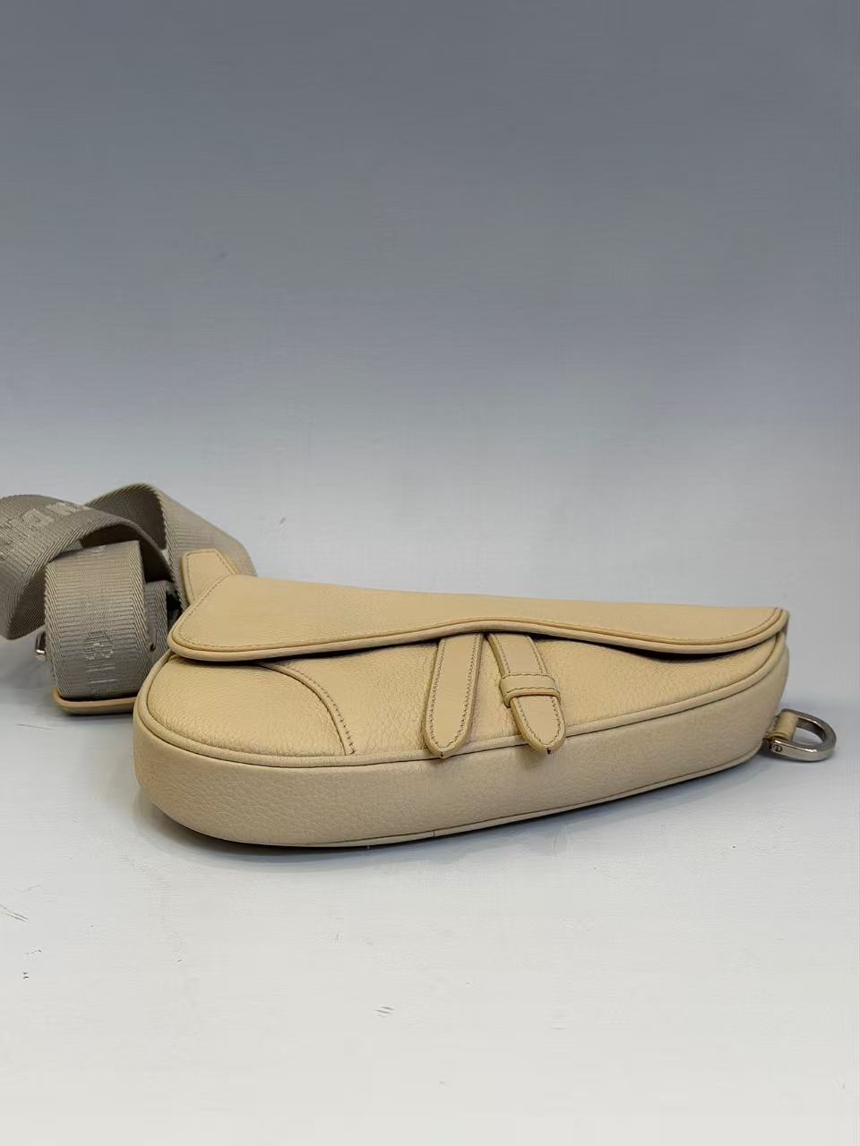 Dior - Saddle Bag - Grained leather - Beige - (mini)