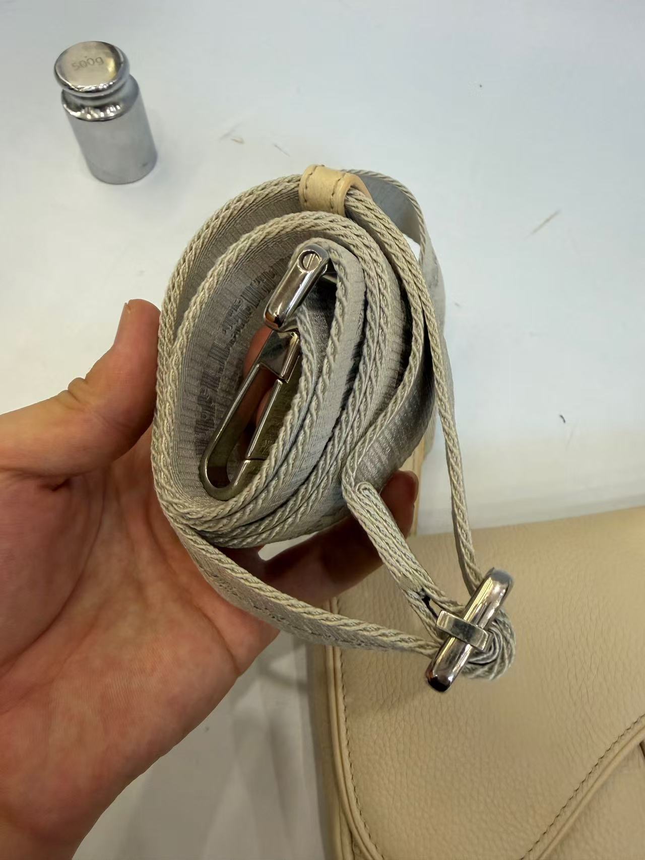 Dior - Saddle Bag - Grained leather - Beige - (mini)