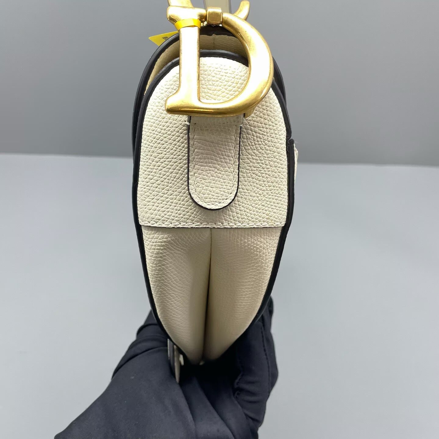 Dior - Saddle Bag - Grained leather - White - (Medium)