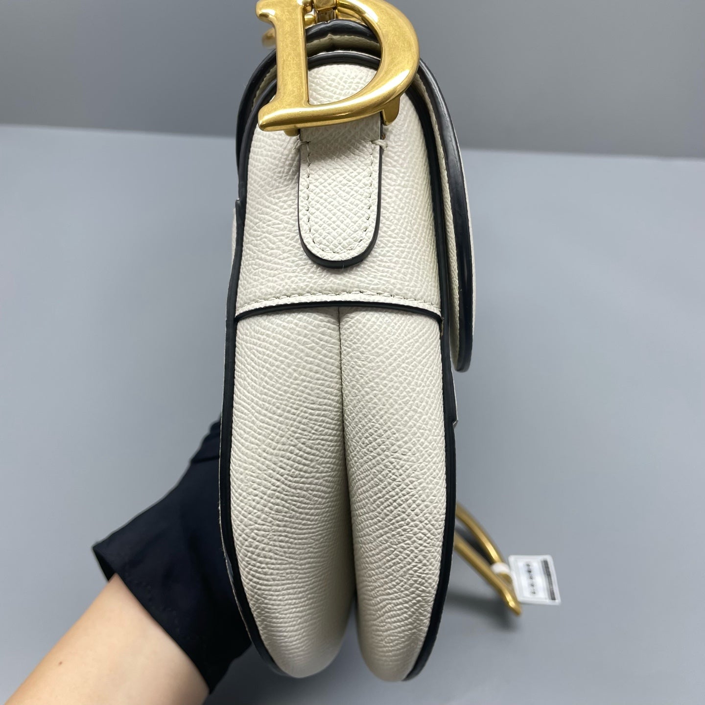 Dior - Saddle bag - Grained leather - White - (Medium)