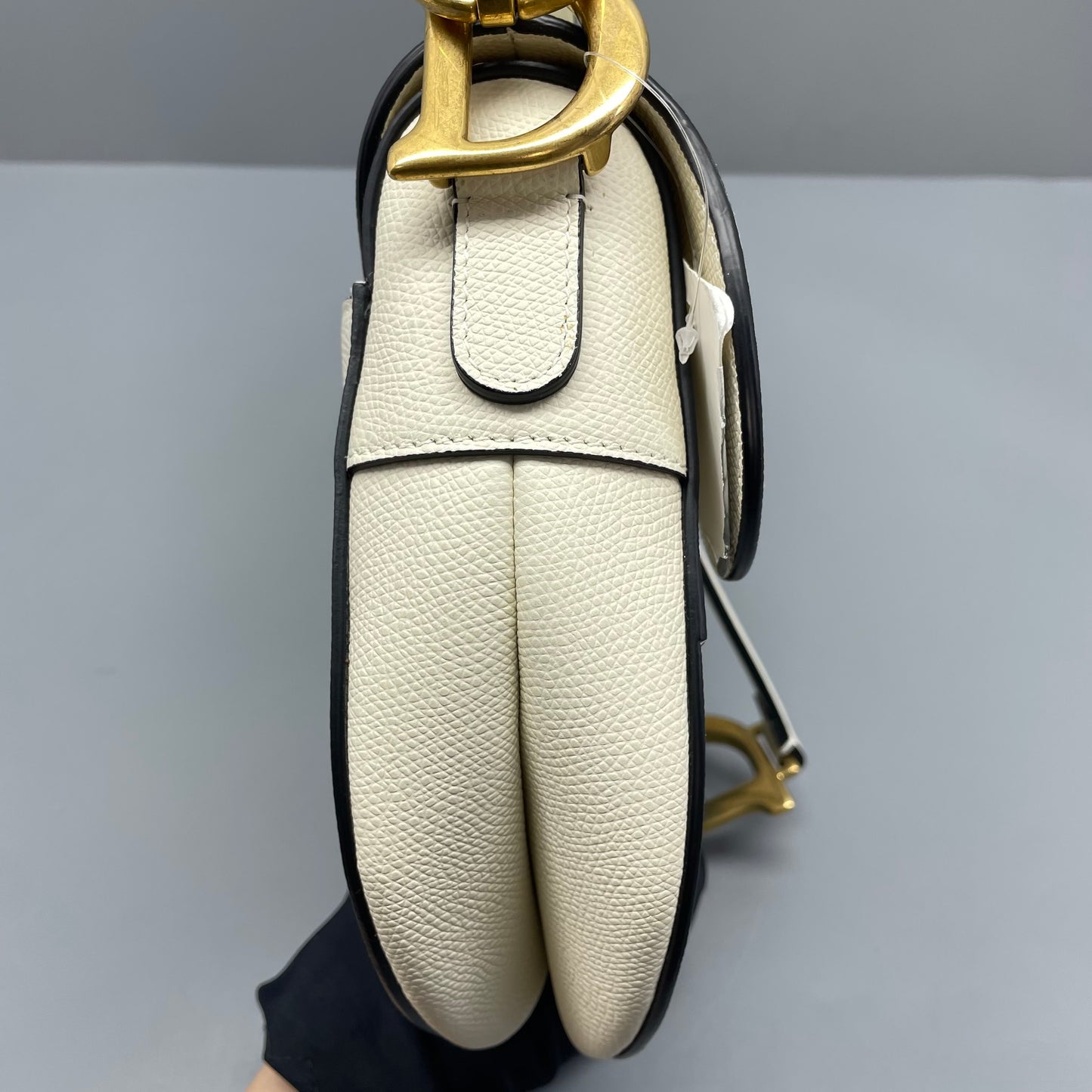 Dior - Saddle Bag - Grained leather - White - (Medium)