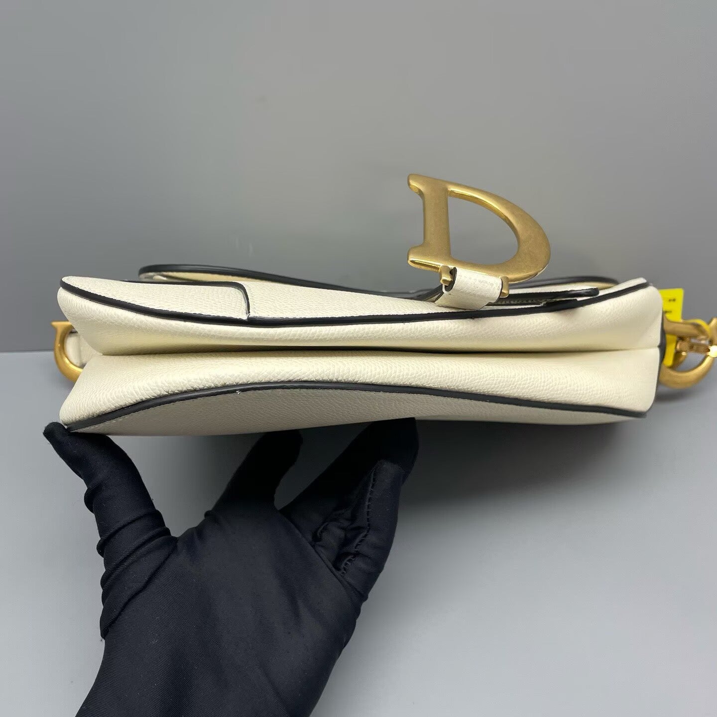 Dior - Saddle Bag - Grained leather - White - (Medium)