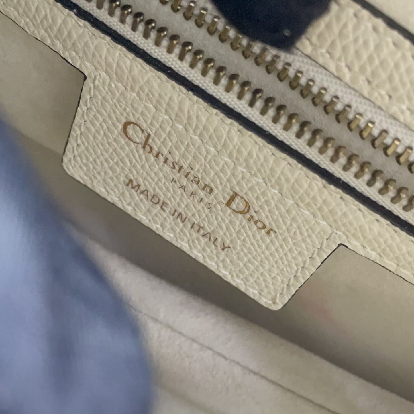 Dior - Saddle Bag - Grained leather - White - (Medium)