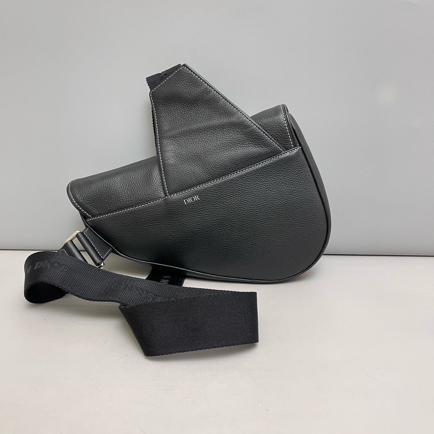 Dior - Saddle Bag KAWS Collaboration - Leather - Black - (mini)