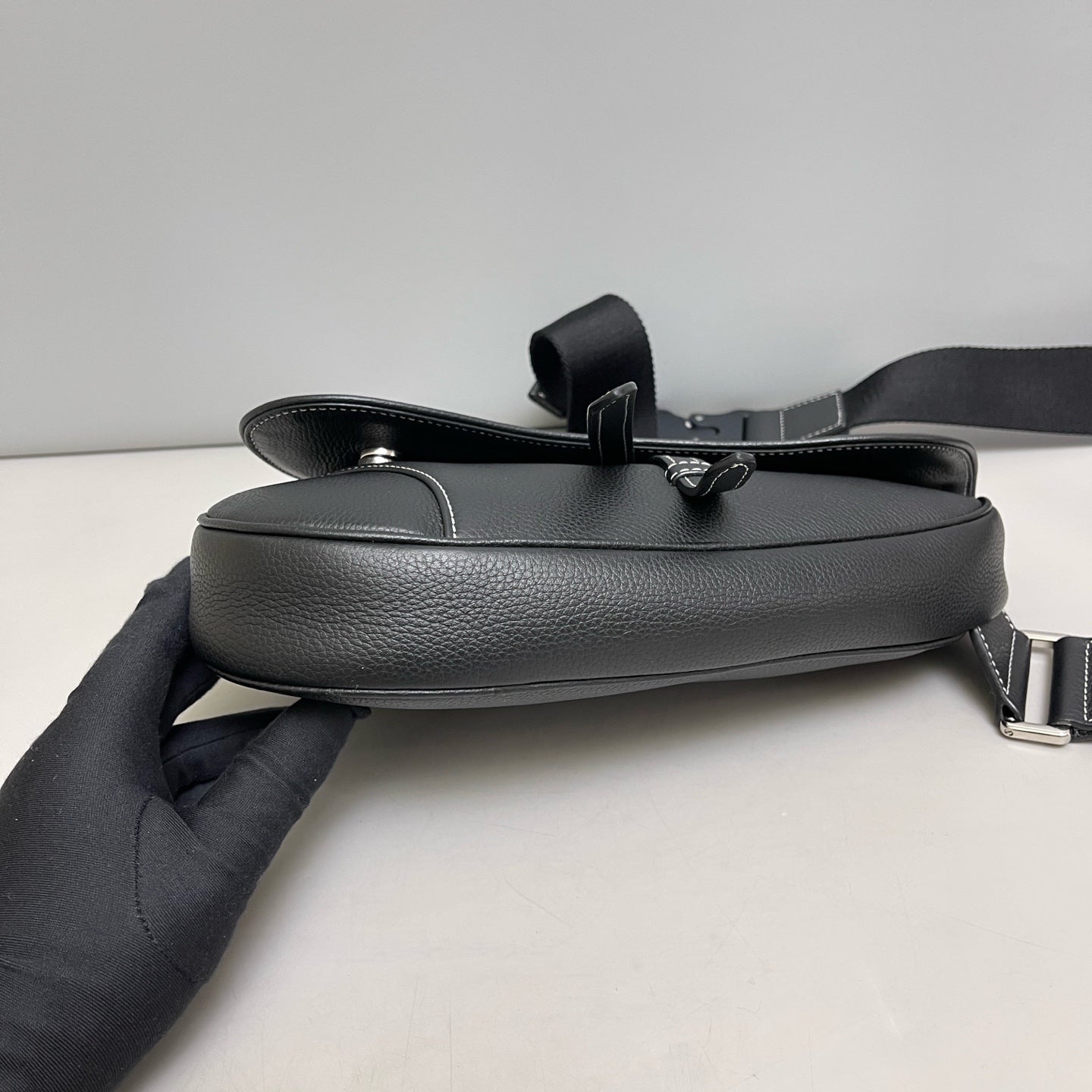 Dior - Saddle Bag KAWS Collaboration - Leather - Black - (mini)