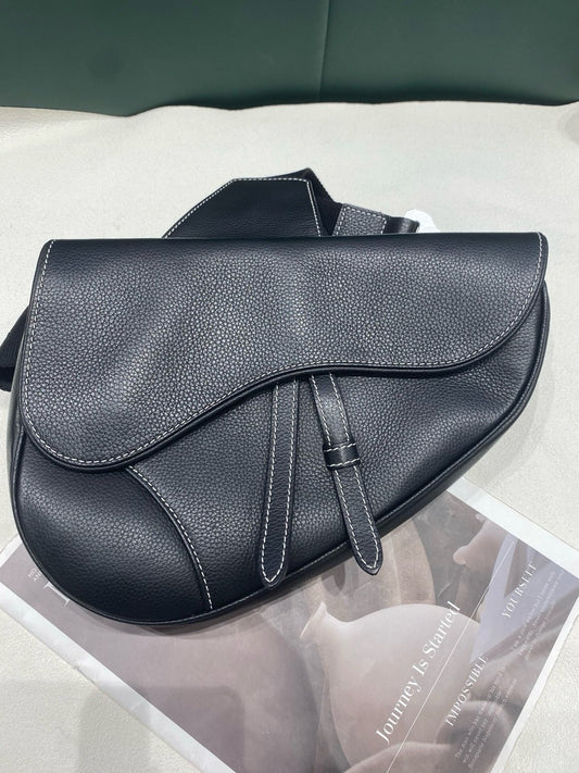 Dior - Saddle Bag - Leather - Black - (medium)