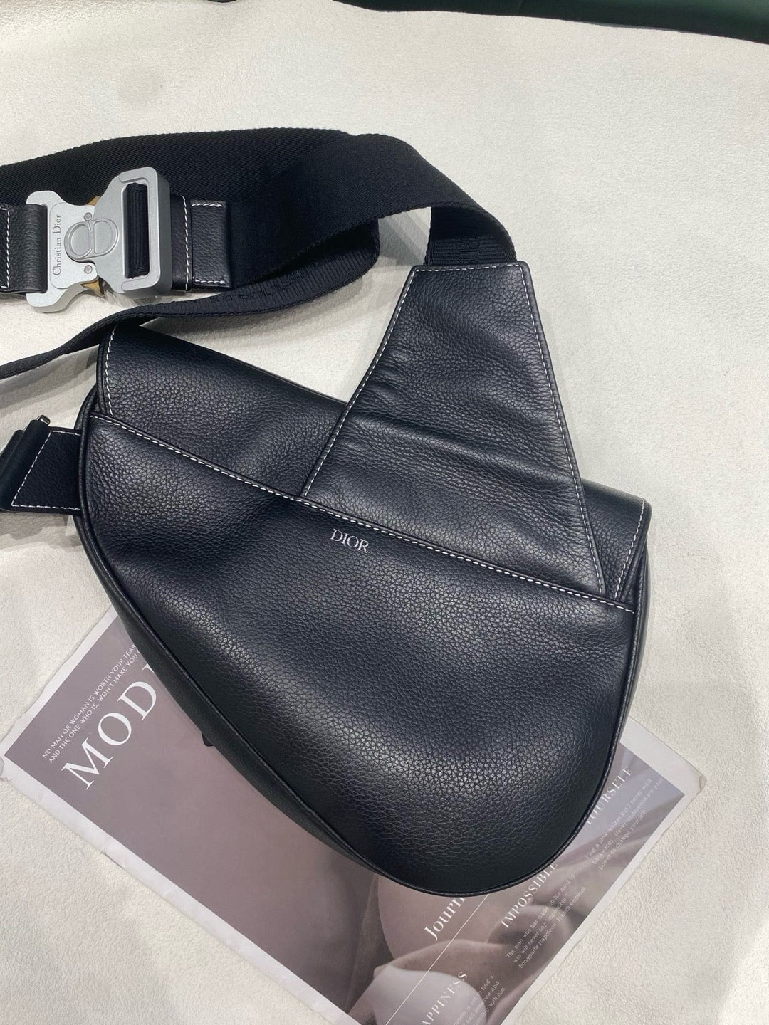 Dior - Saddle Bag - Leather - Black - (medium)