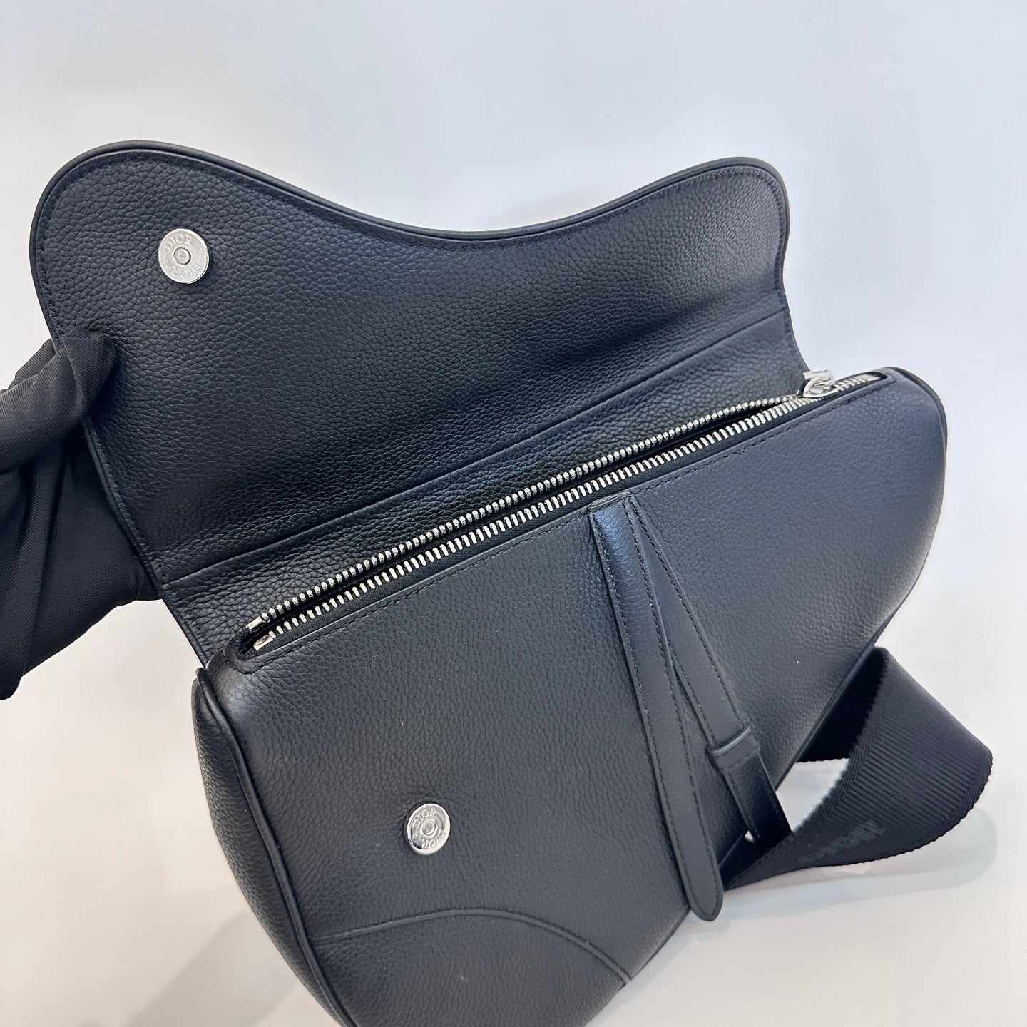 Dior - Saddle Bag - Leather - Black - (medium)