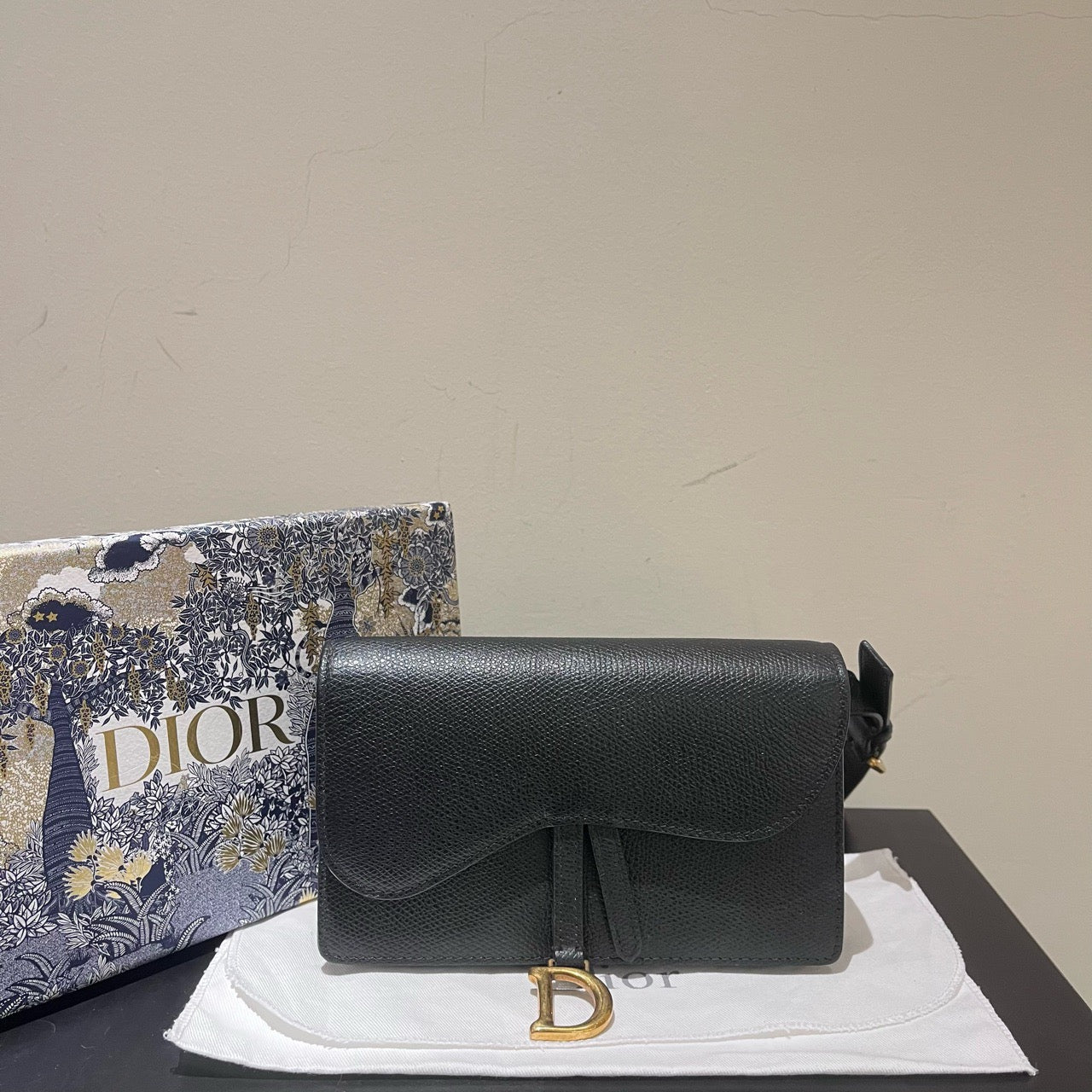 Dior - Saddle Bag - Leather - Black - (mini)