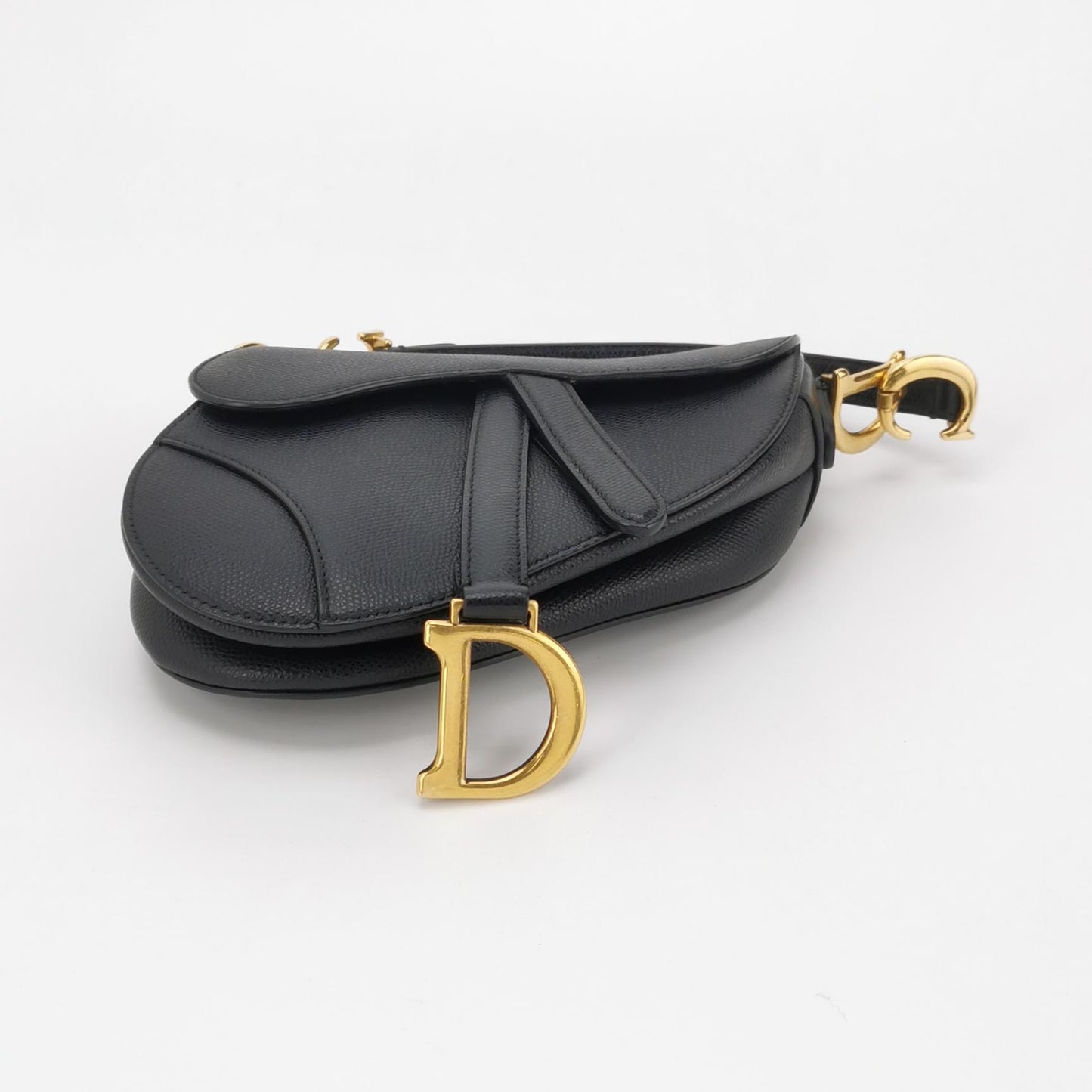 Dior - Saddle bag - Leather - Black - (Small)