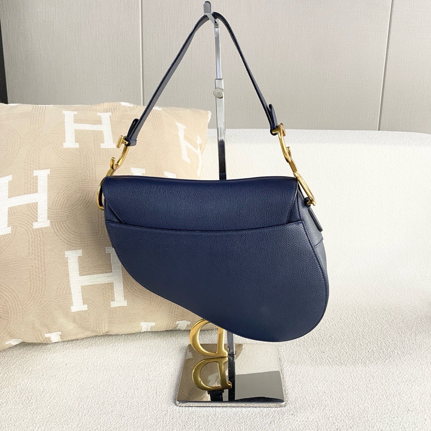 Dior - Saddle Bag - Leather - Blue - (medium)