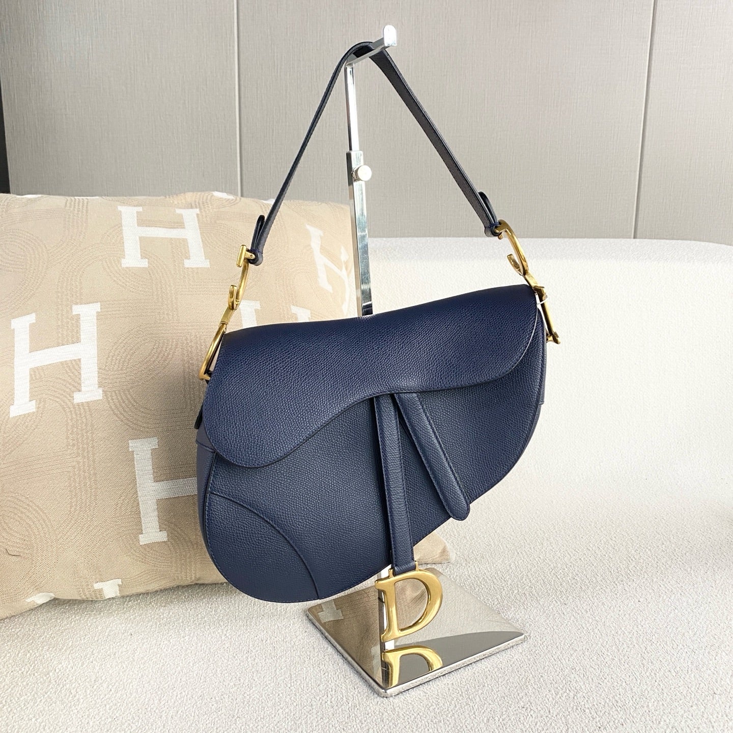 Dior - Saddle Bag - Leather - Blue - (medium)
