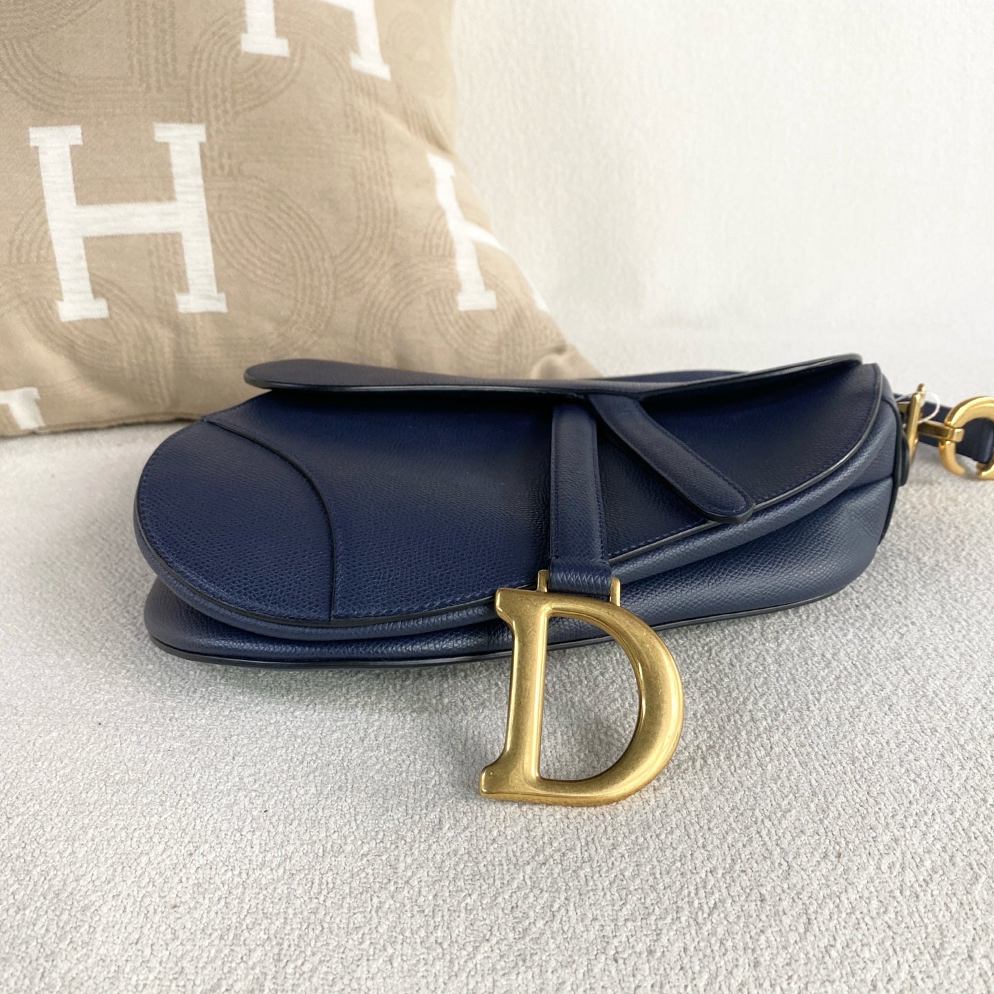 Dior - Saddle Bag - Leather - Blue - (medium)