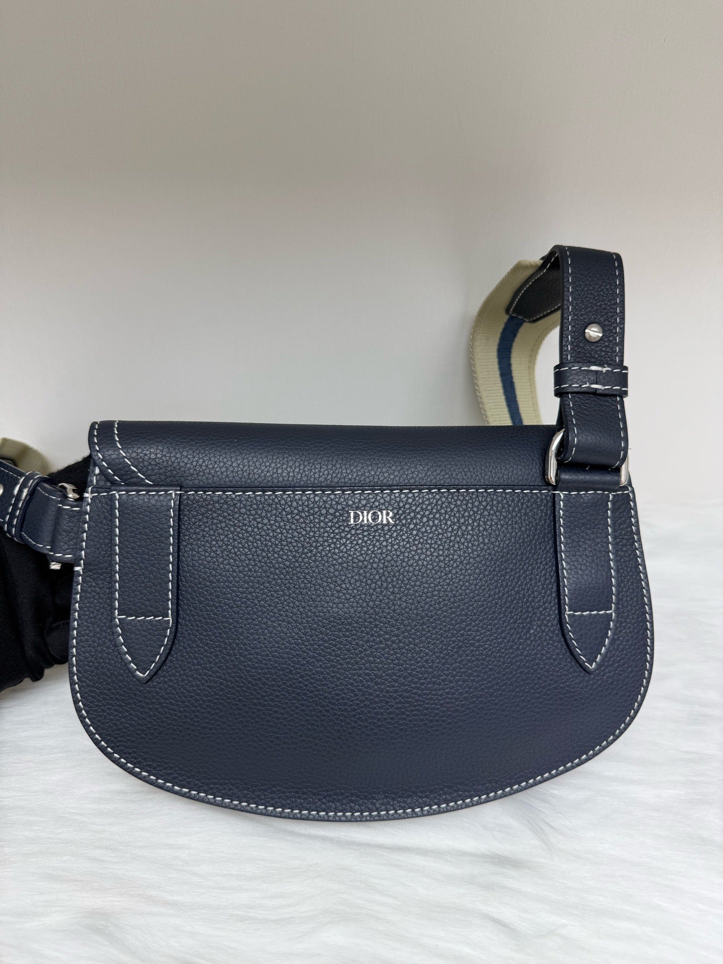 Dior - Saddle bag - Leather - Blue - (small)