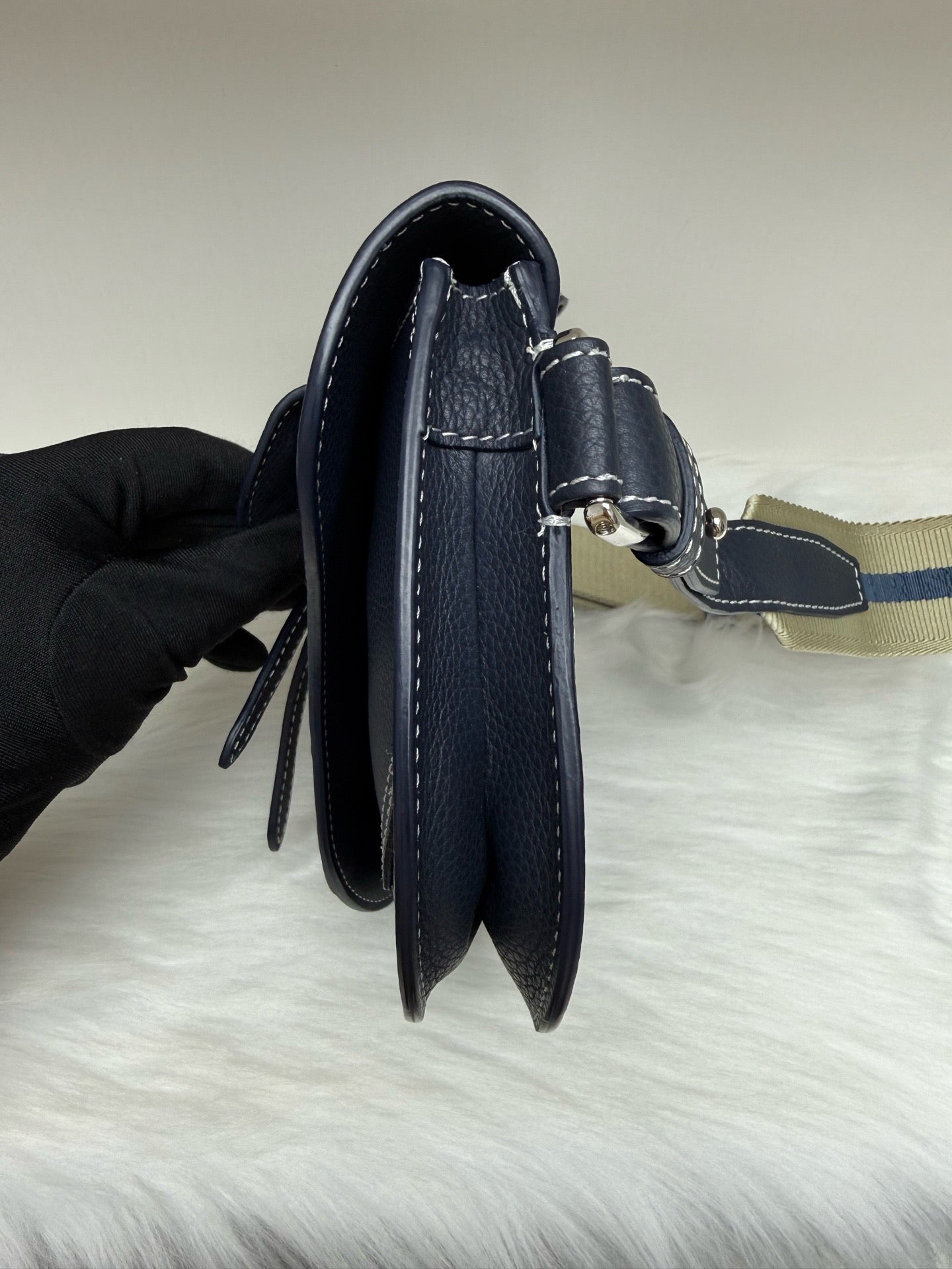 Dior - Saddle bag - Leather - Blue - (small)