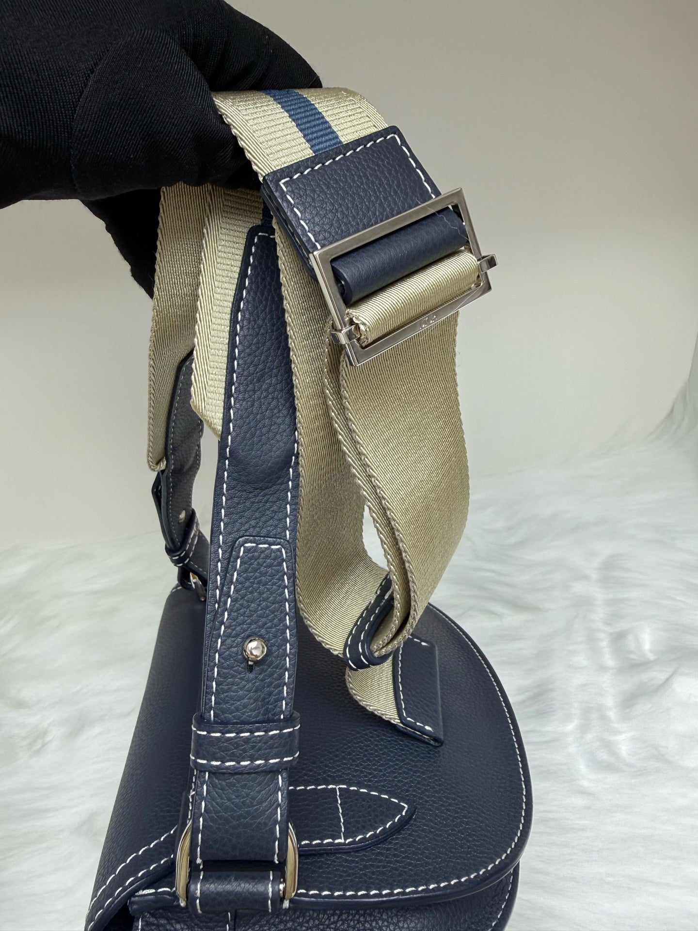 Dior - Saddle bag - Leather - Blue - (small)