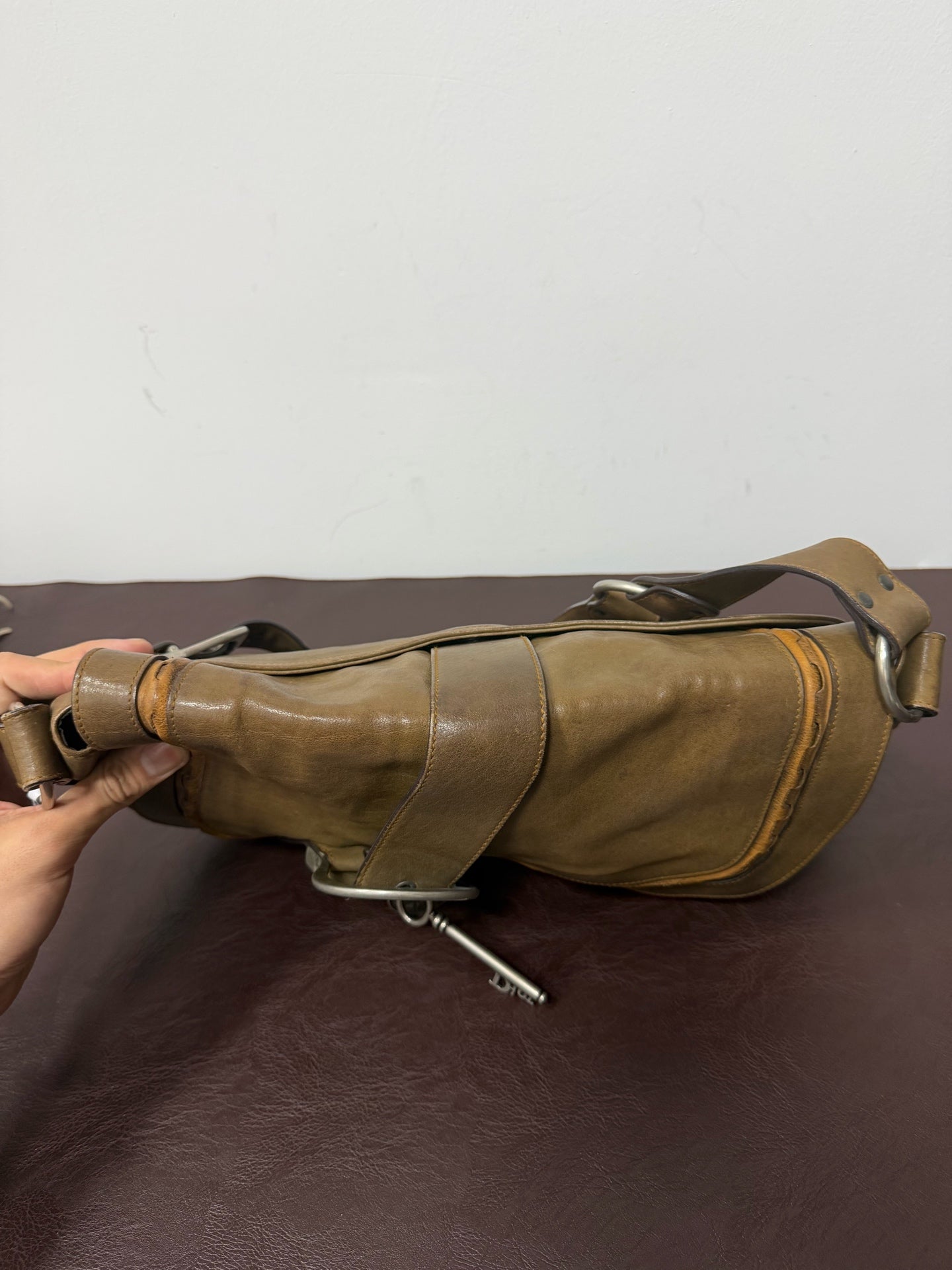Dior - Saddle bag - Leather - Brown - (Medium)
