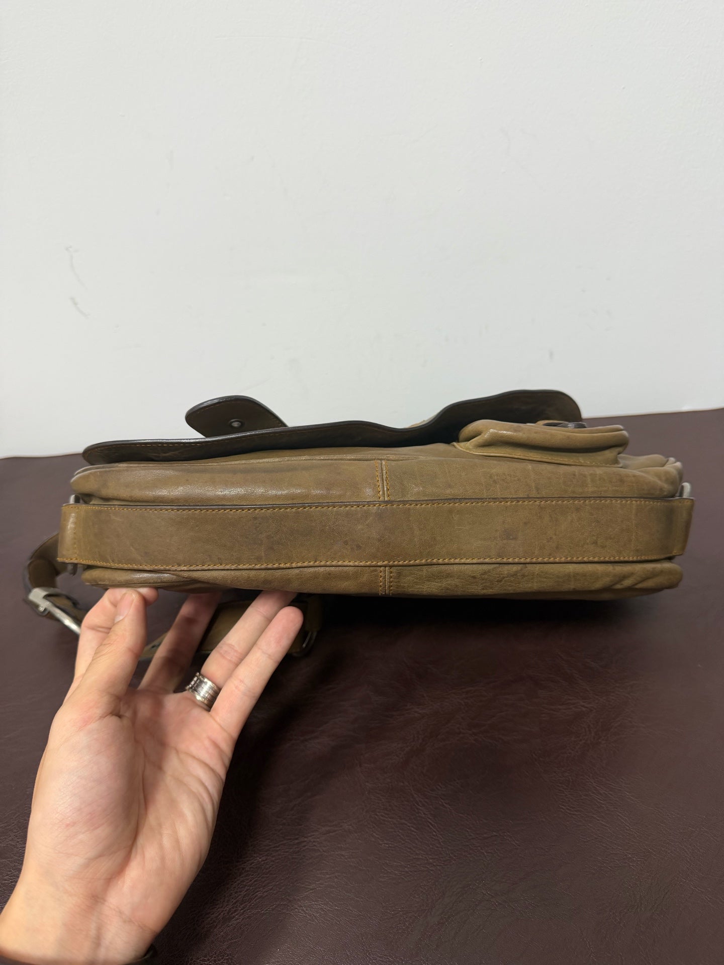 Dior - Saddle bag - Leather - Brown - (Medium)