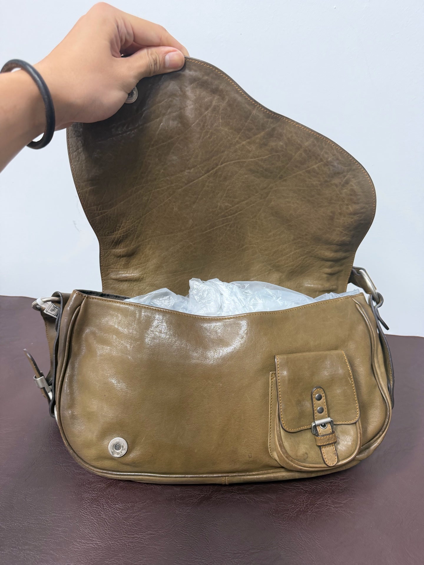 Dior - Saddle bag - Leather - Brown - (Medium)