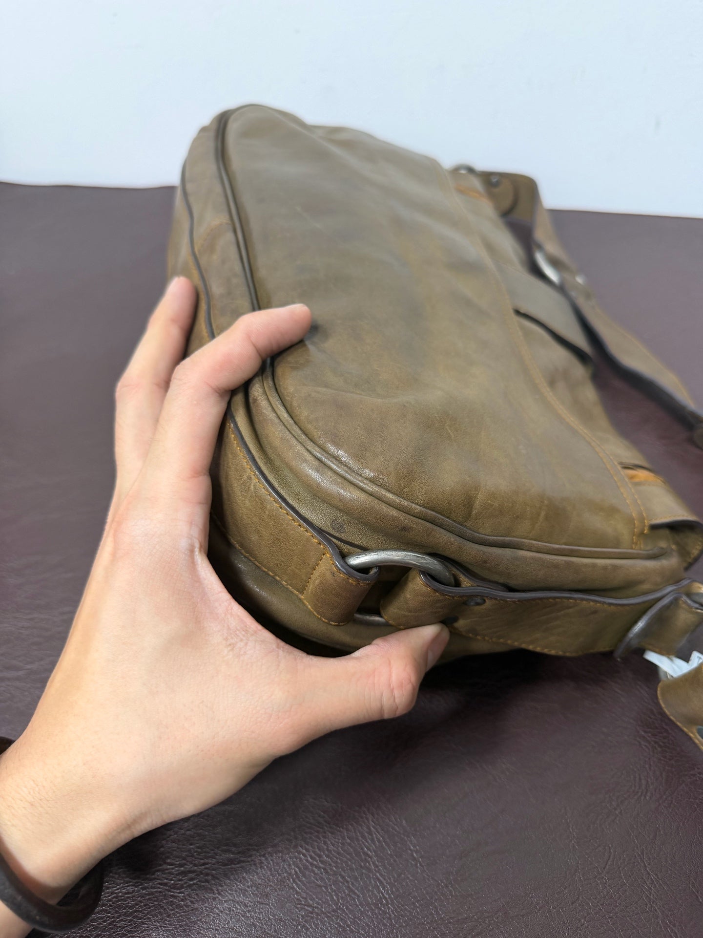 Dior - Saddle bag - Leather - Brown - (Medium)